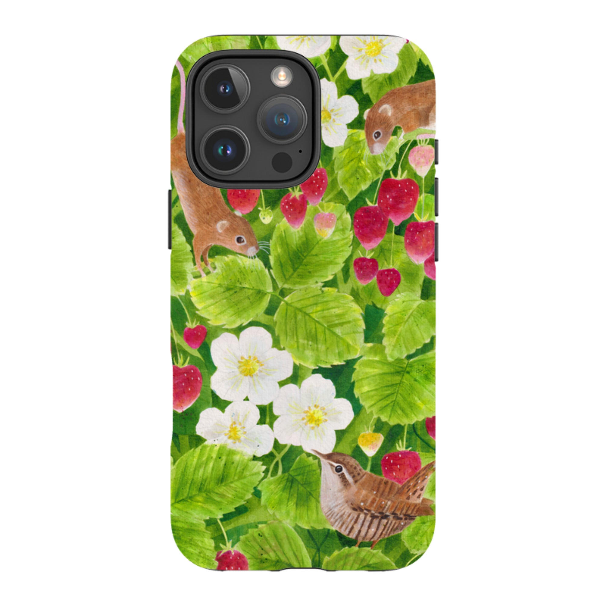 iPhone Tough Case - Strawberry Thieves By Bex Parkin