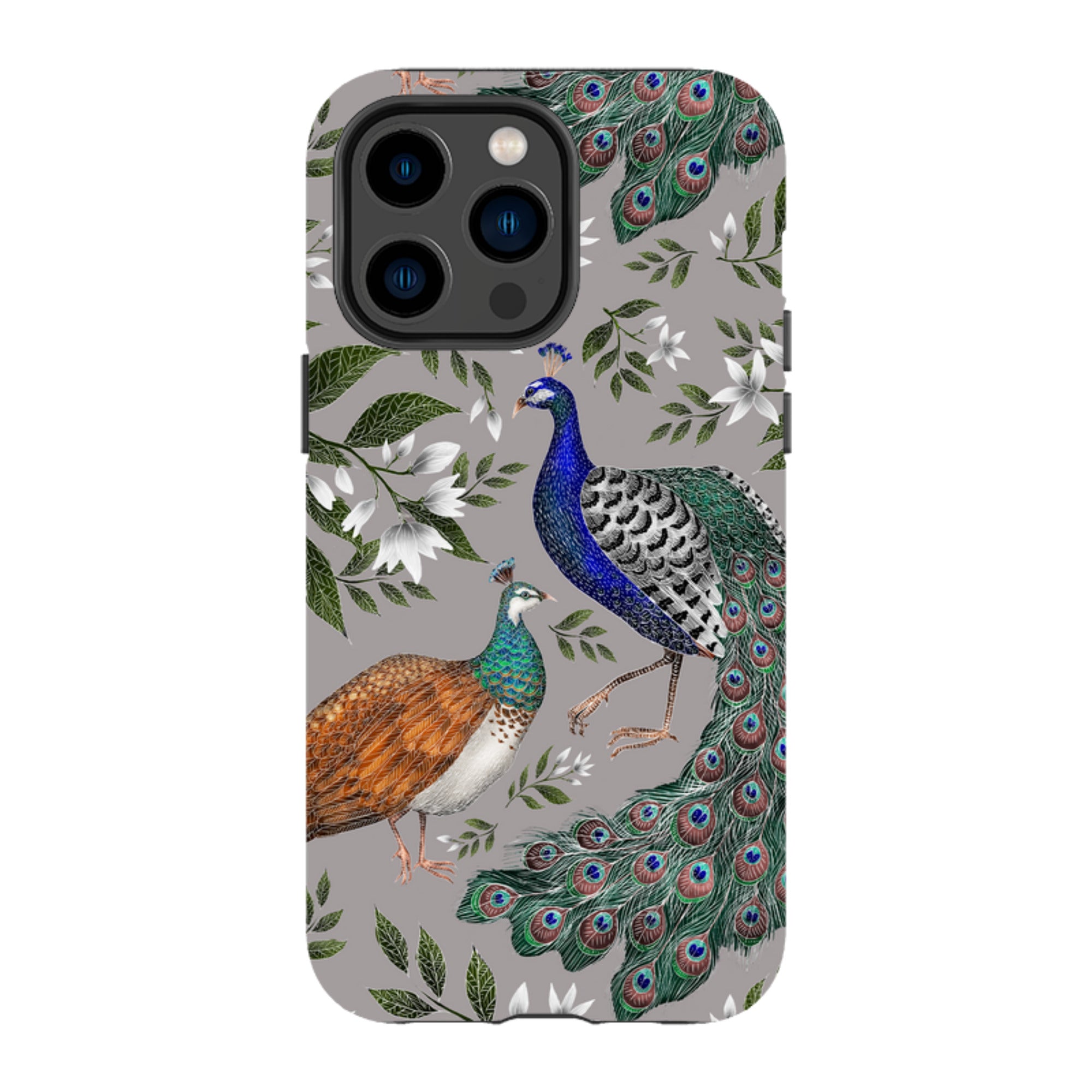 iPhone MagSafe Tough Case -  Peahen and Peacock By Catherine Rowe