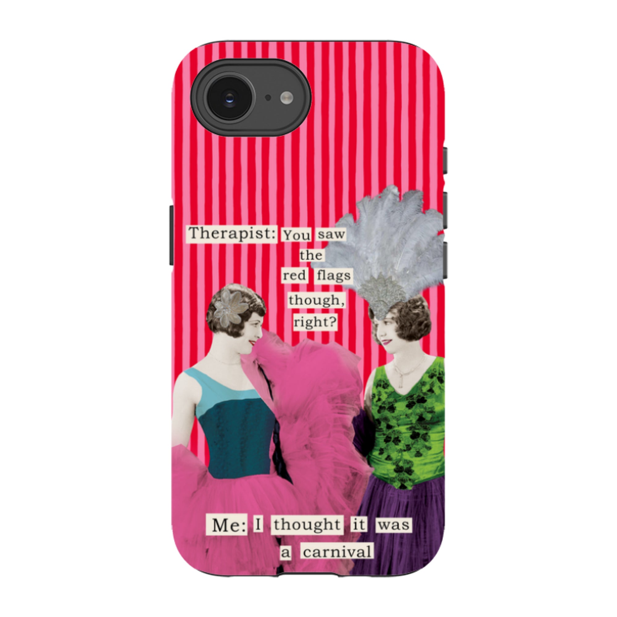 iPhone Tough Case - Therapist Red Flag By Clare Jordan