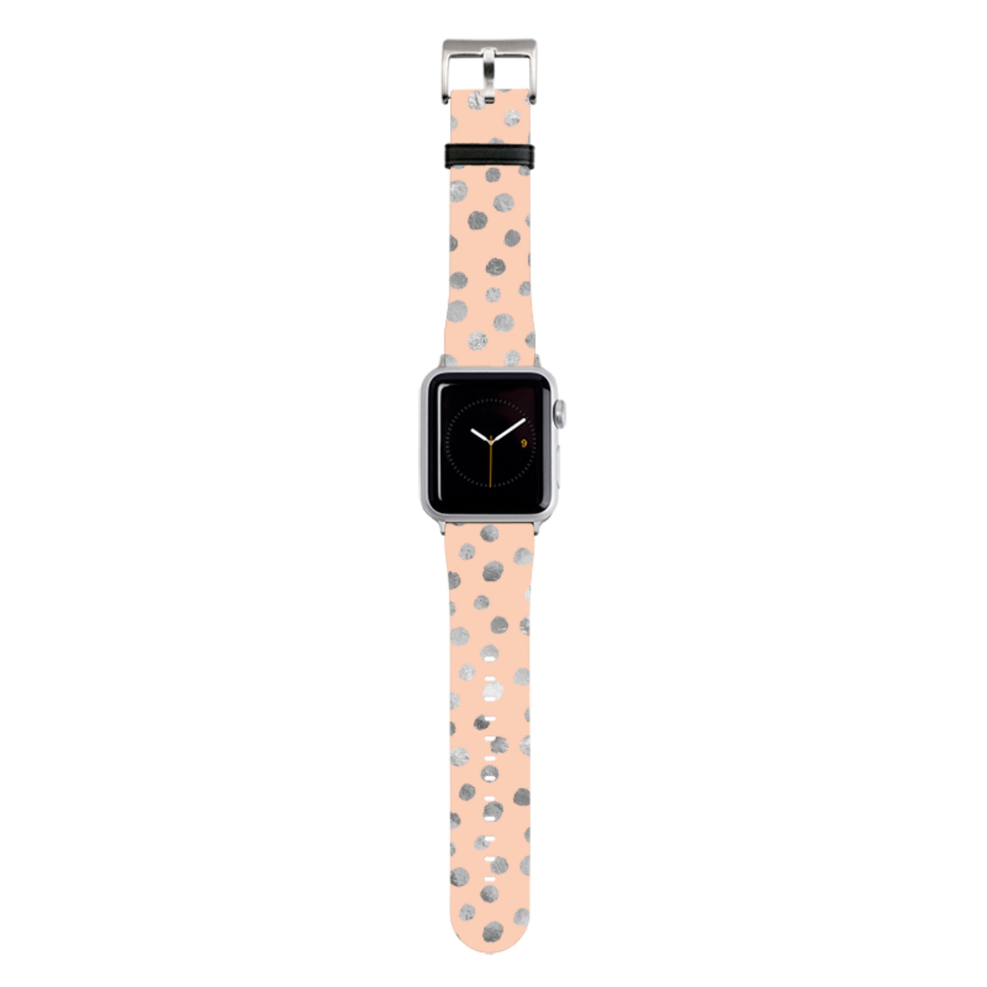Pale and Silver Dots Apple Watch Strap