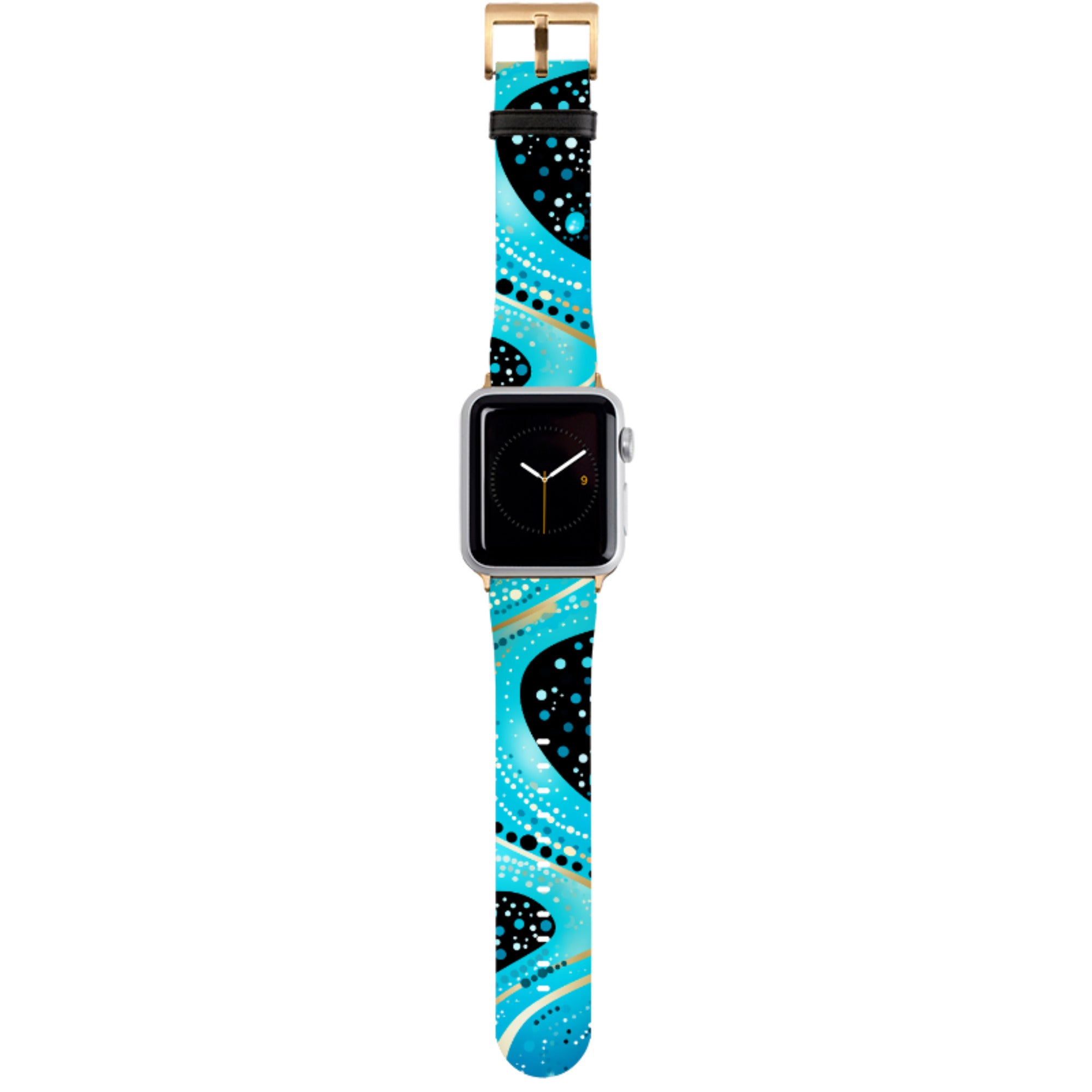Blue Wave Apple Watch Strap