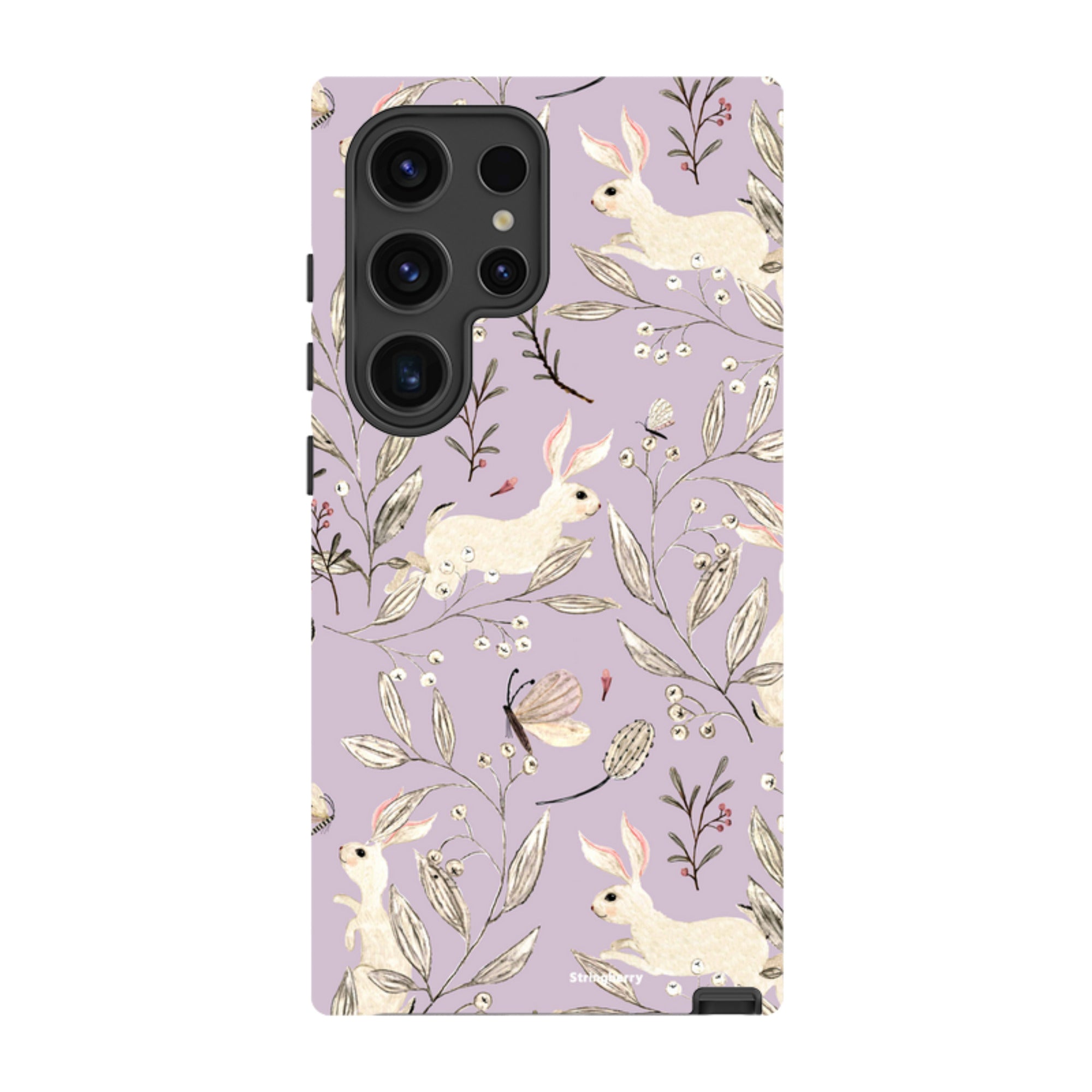 Samsung Tough Case - Bunnies Mauve By Katherine Quinn