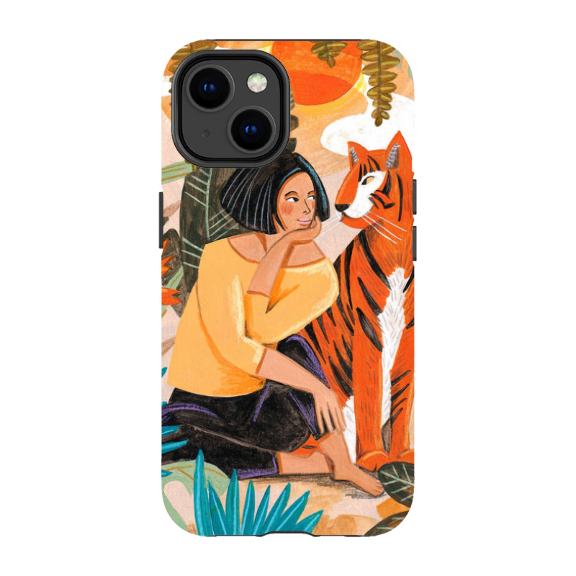 iPhone MagSafe Tough Case -  Hello Tiger By Caroline Bonne Muller