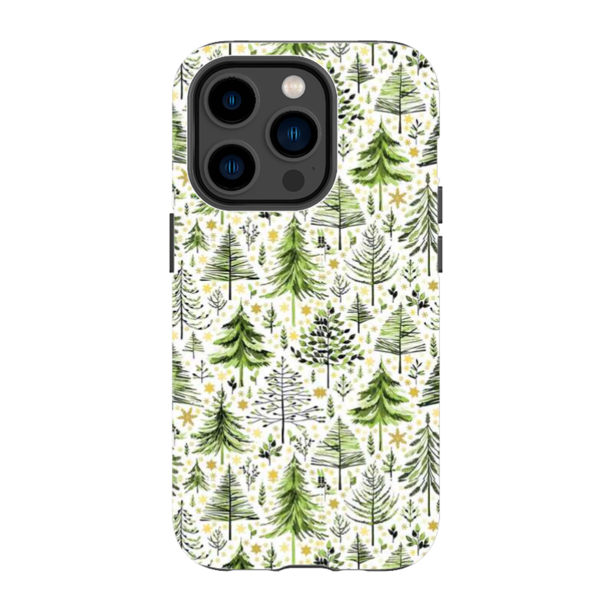 iPhone MagSafe Tough Case -  Green Xmas Trees By Elisabeth Haager