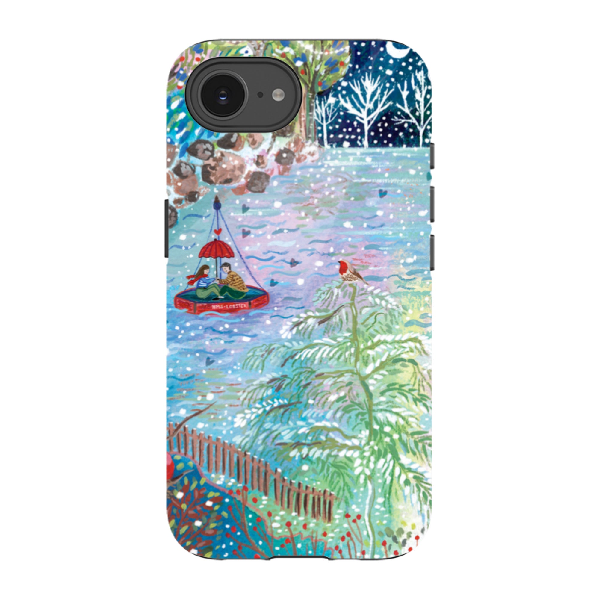 iPhone Tough Case - A Wee Winter Harbour By Emma Frances Grant