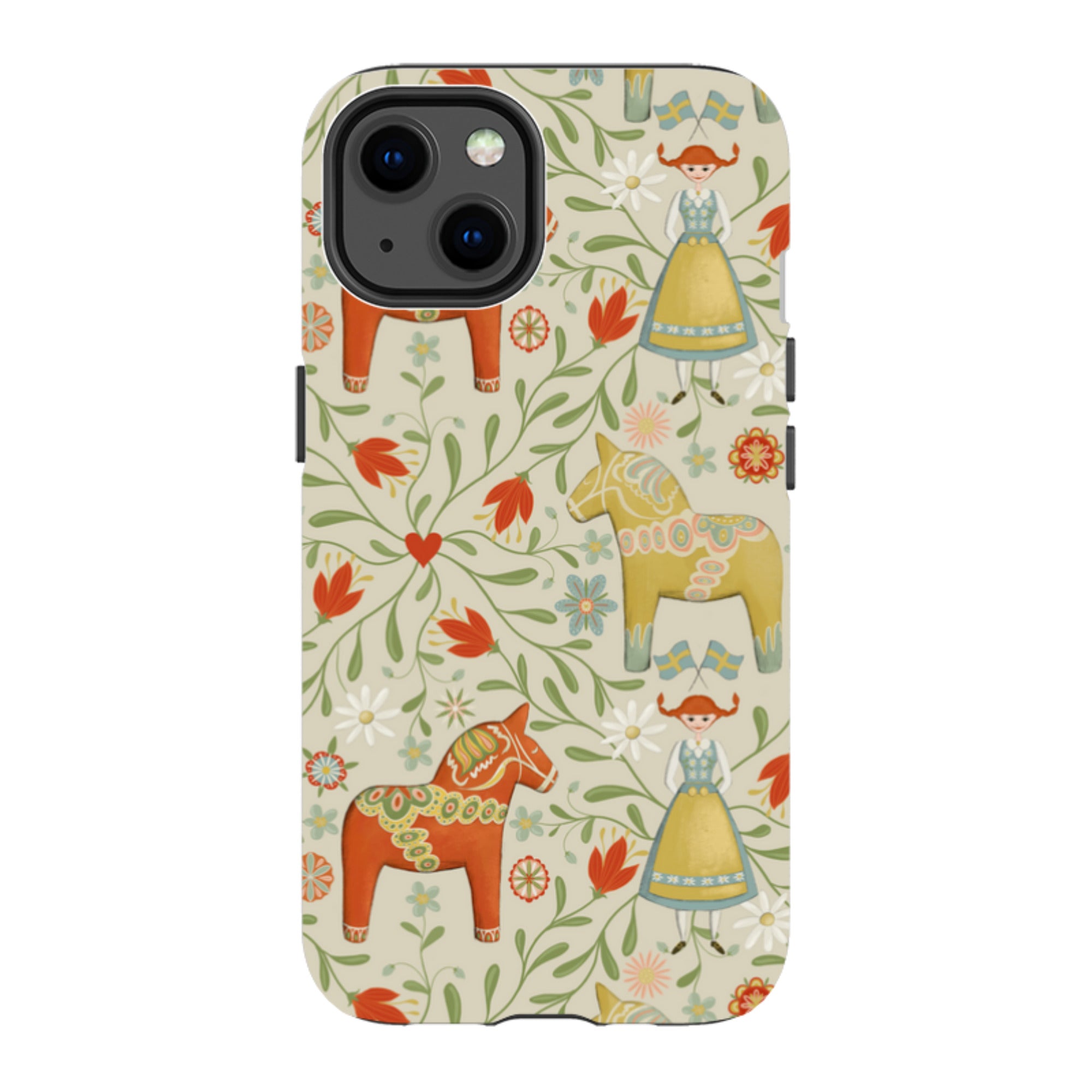 iPhone MagSafe Tough Case - Dala Horse By Maja Lindberg