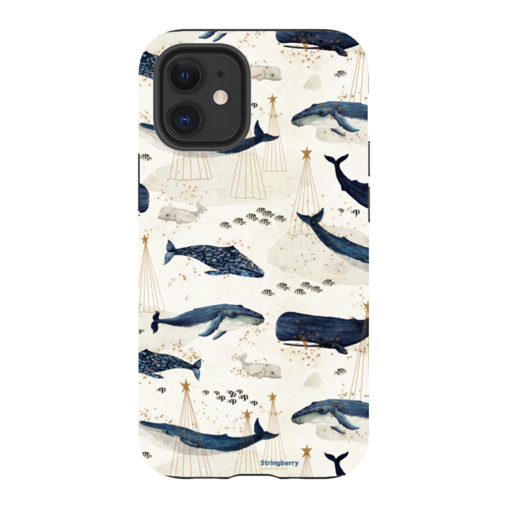 iPhone Tough Case - Christmas Whale III By Katherine Quinn