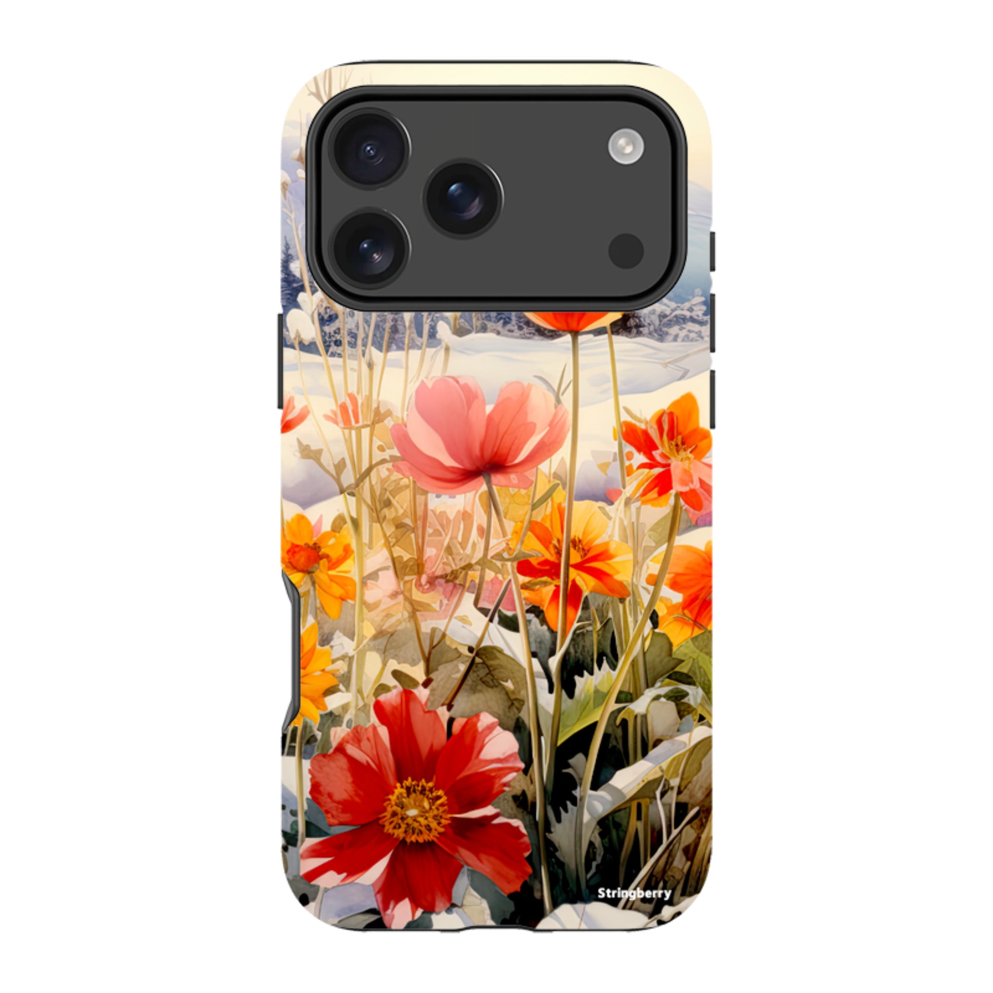 iPhone Tough Case - Winter Wild Flowers II