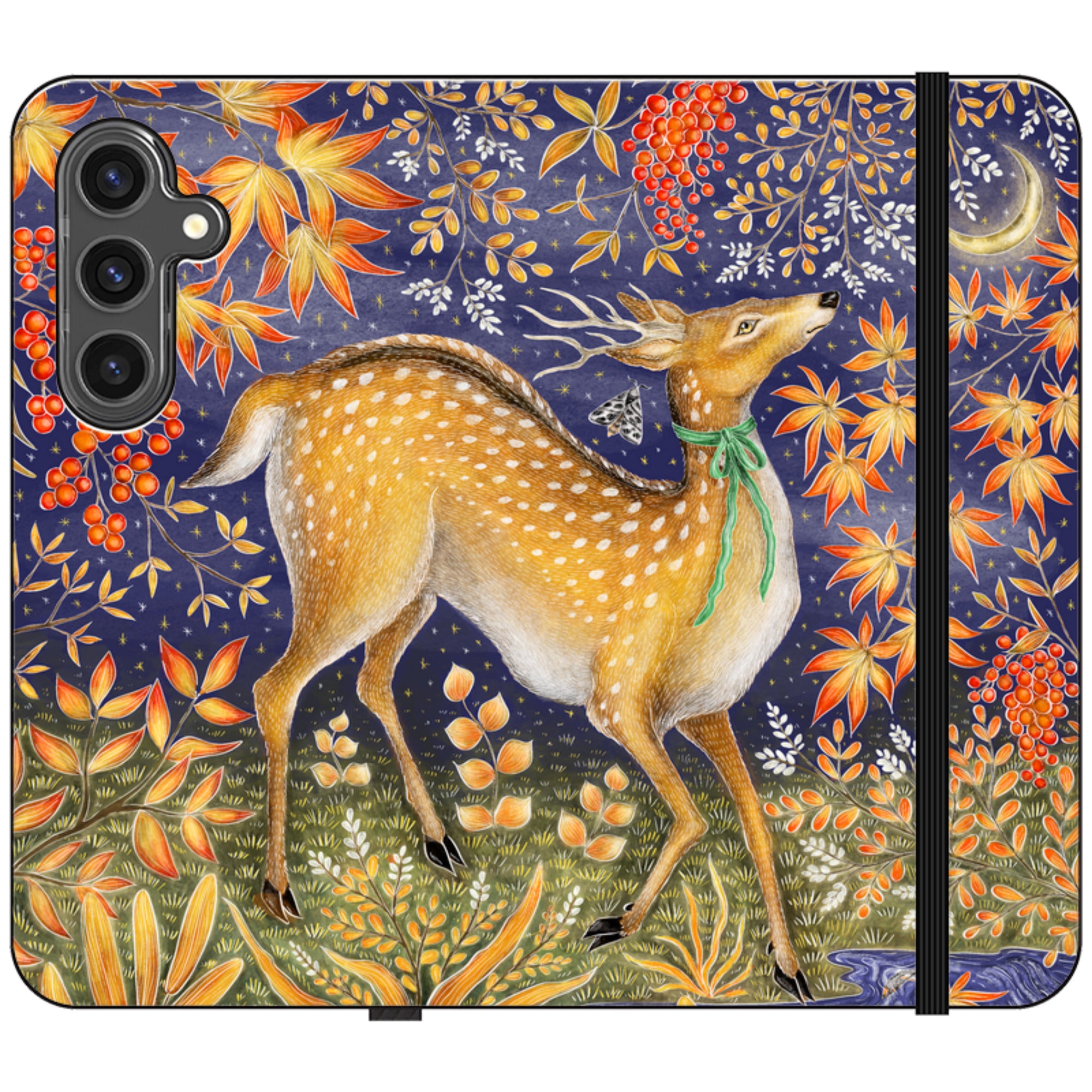 Autumn Deer Wallet Case By Catherine Rowe