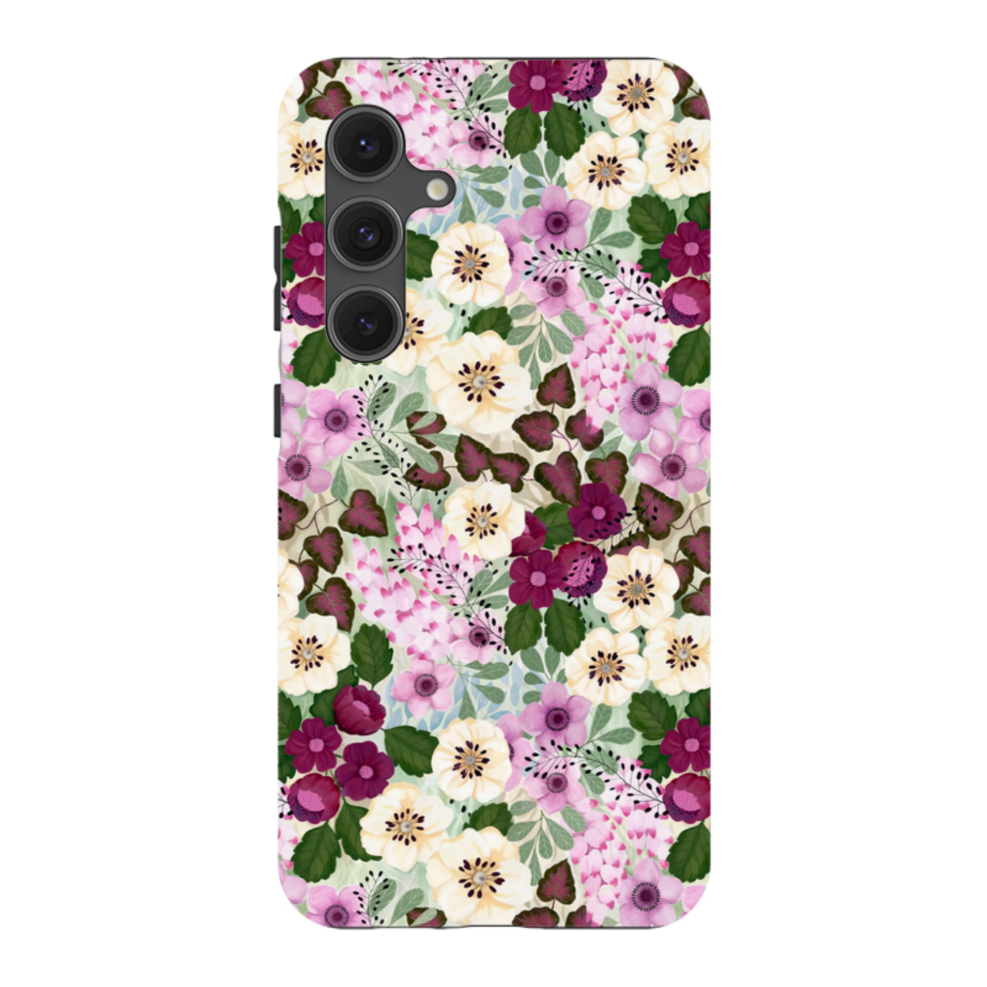 Samsung Tough Case - Purple Flowers By Bex Parkin