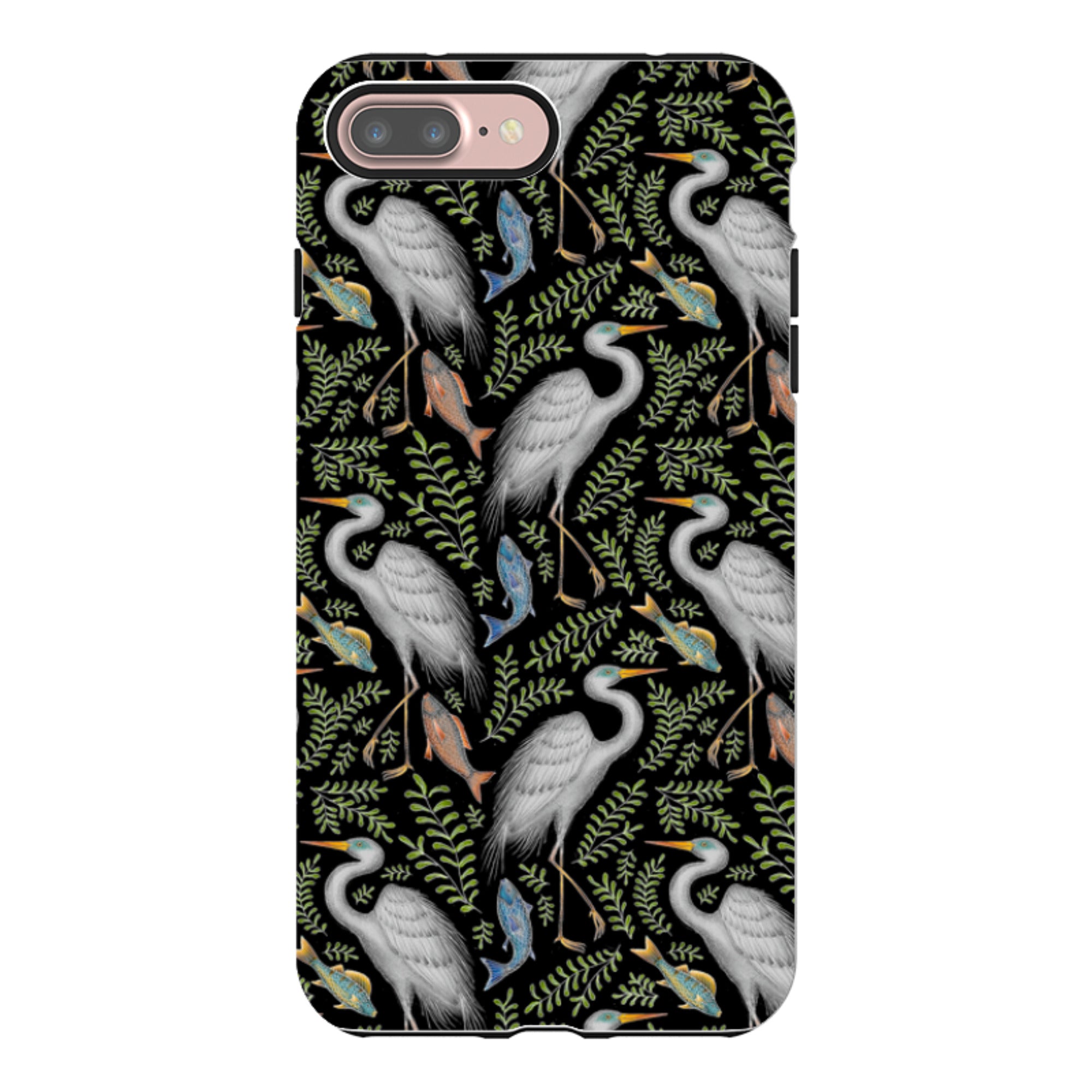 iPhone Tough Case - Egret Pattern By Catherine Rowe