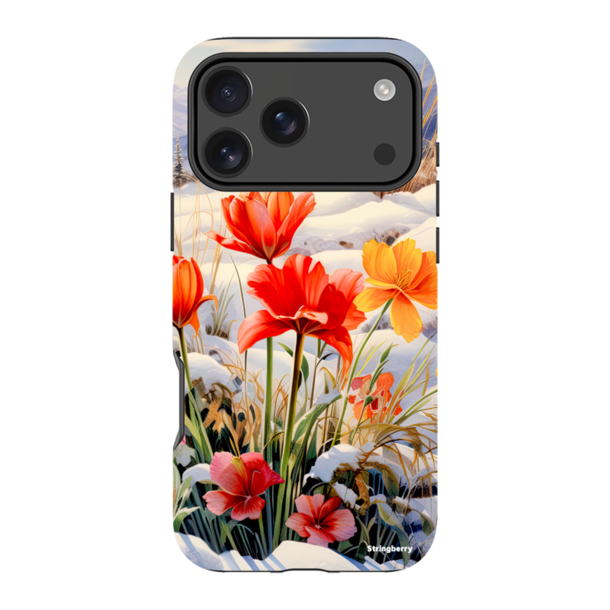 iPhone Tough Case - Winter Wild Flowers III