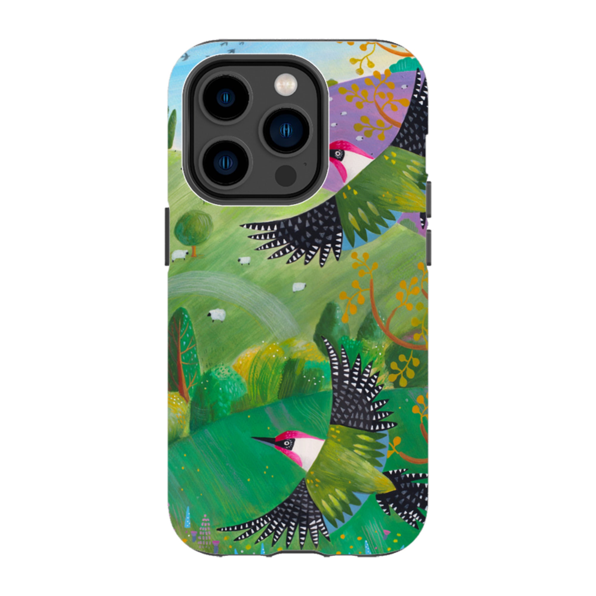 iPhone Tough Case - Woodpeckers By Bex Parkin