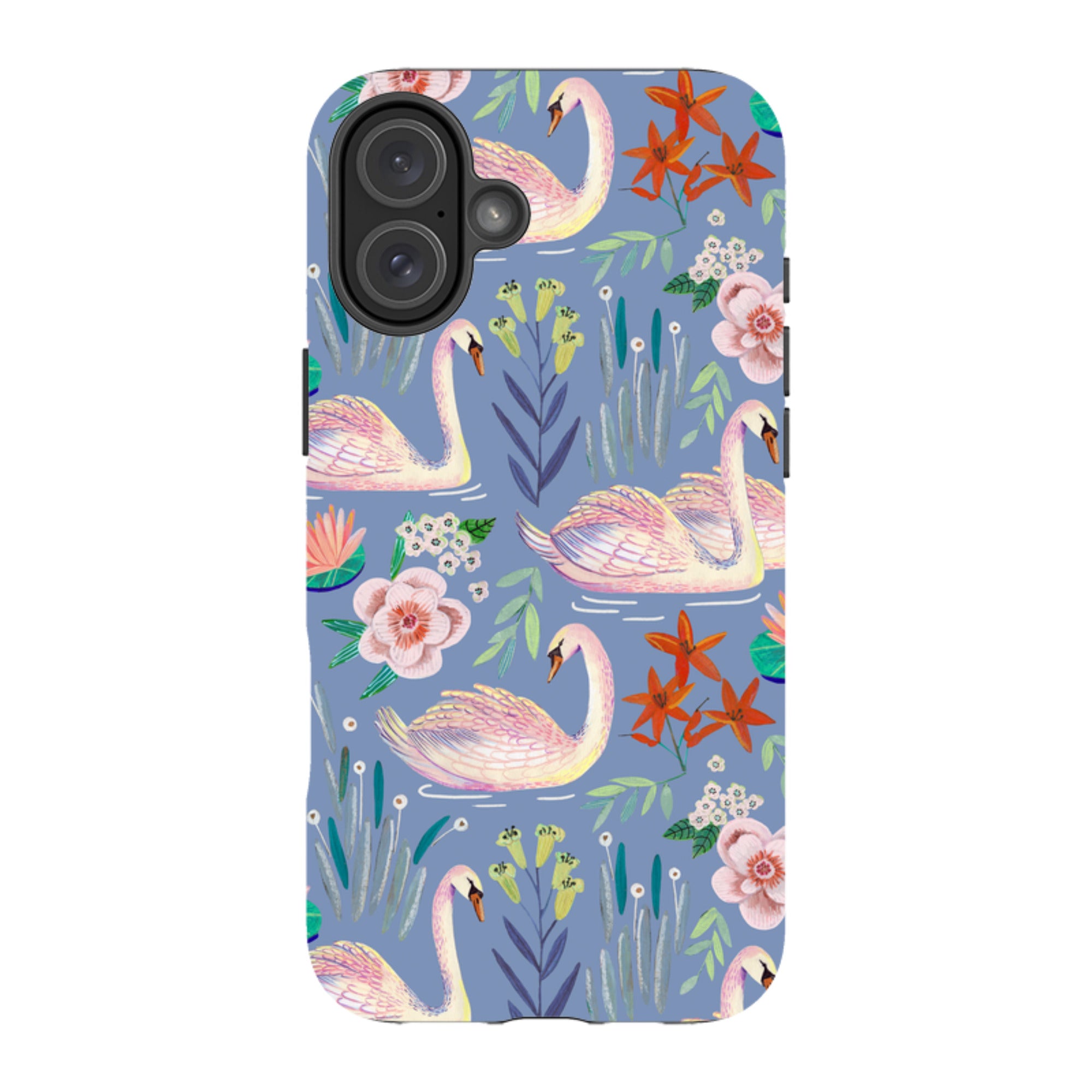 iPhone MagSafe Tough Case -  Swan Pattern By Caroline Bonne Muller