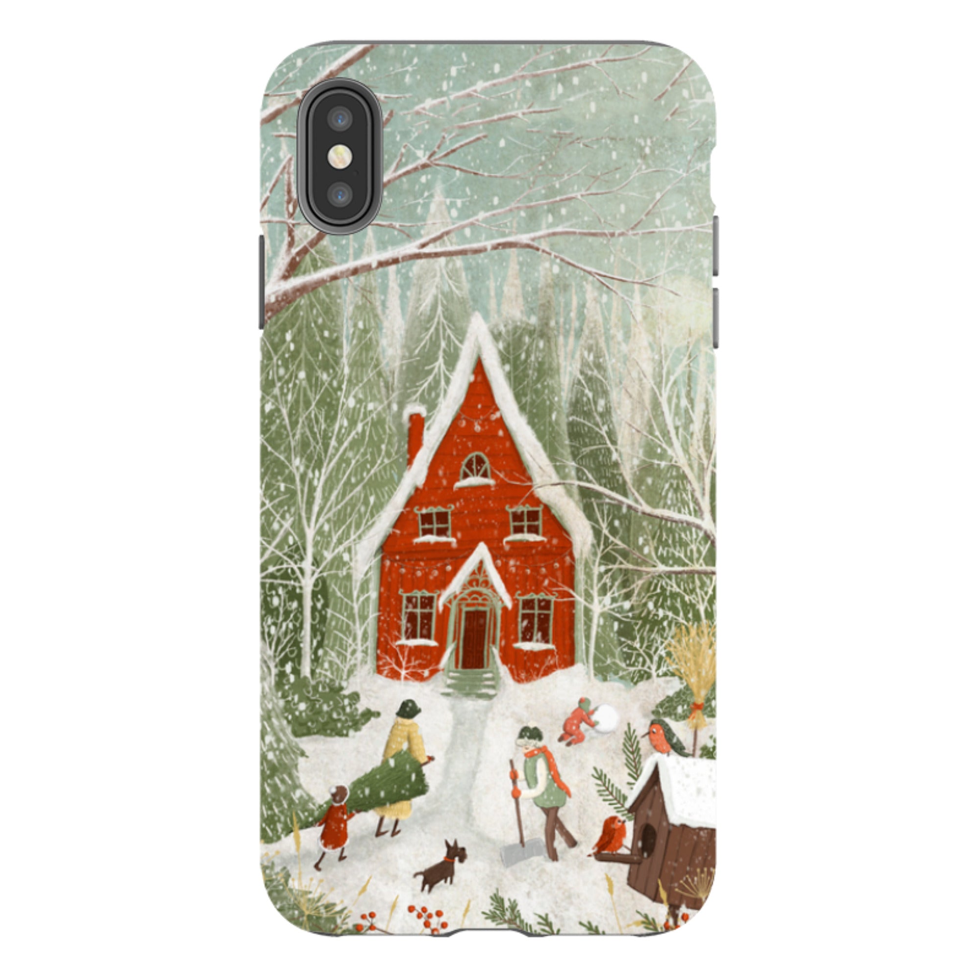 iPhone Tough Case -Christmas Garden Day By Maja Lindberg