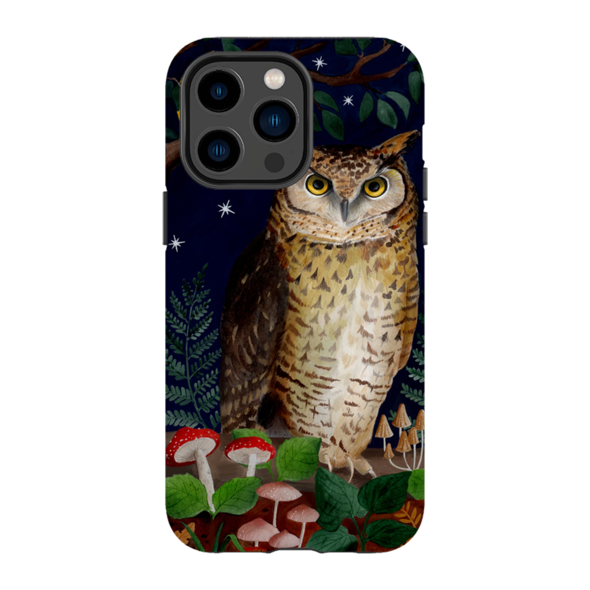 iPhone Tough Case - Mushroom Owl By Bex Parkin