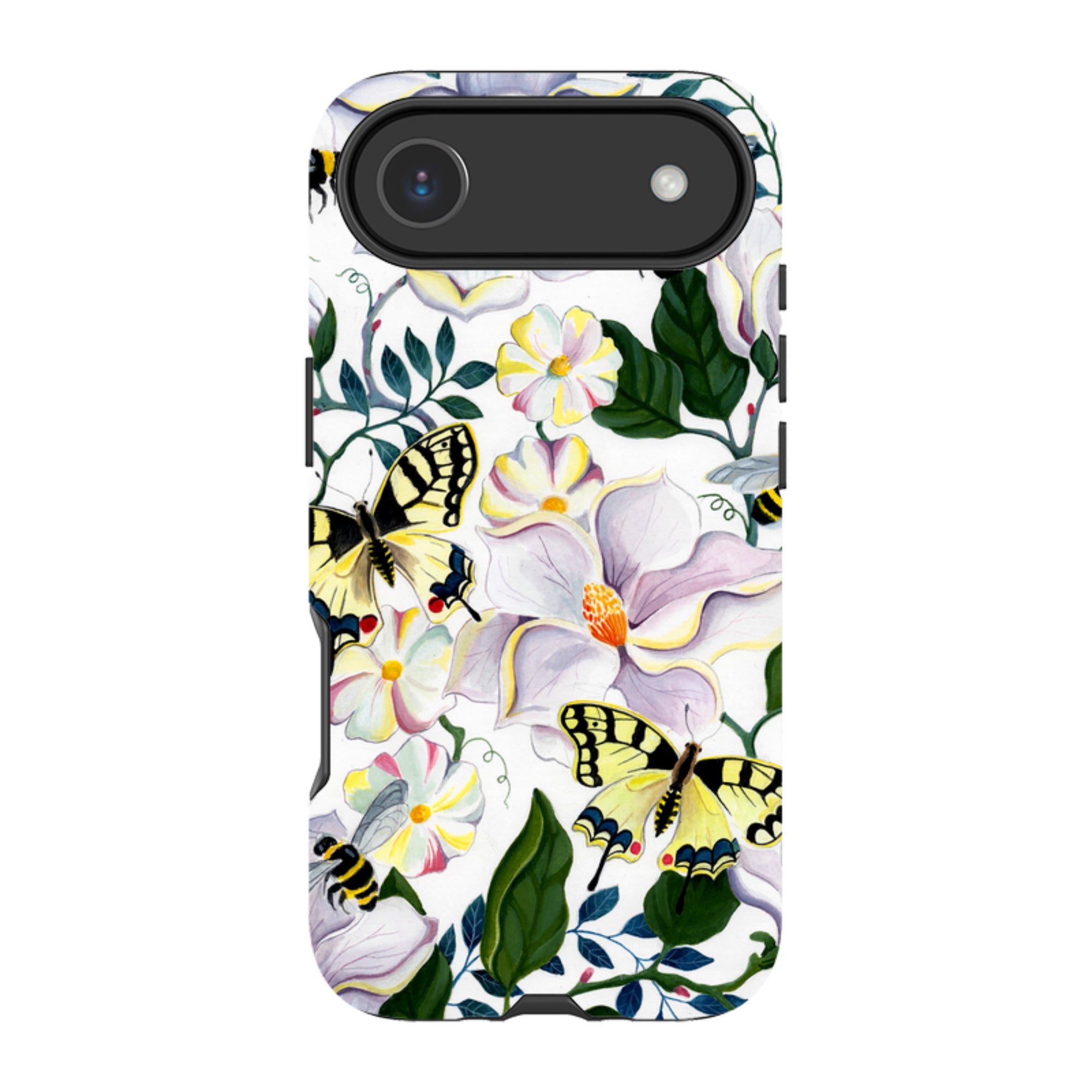iPhone MagSafe Tough Case - Bees and Magnolia By Bex Parkin