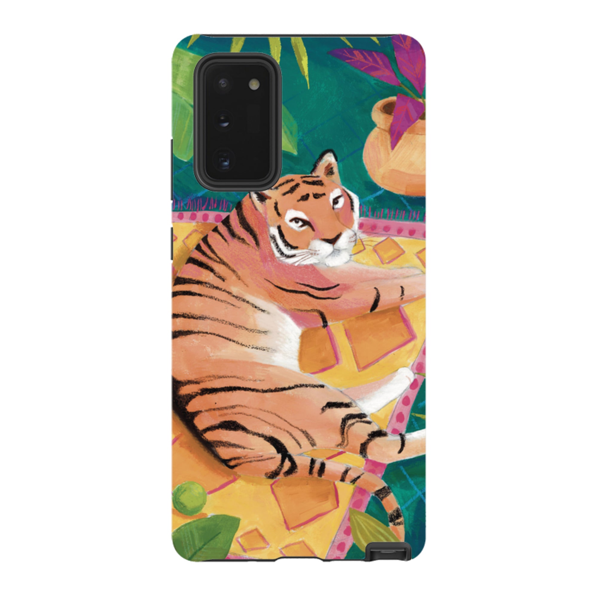 Samsung Tough Case - Tiger In Palms By Bex Parkin