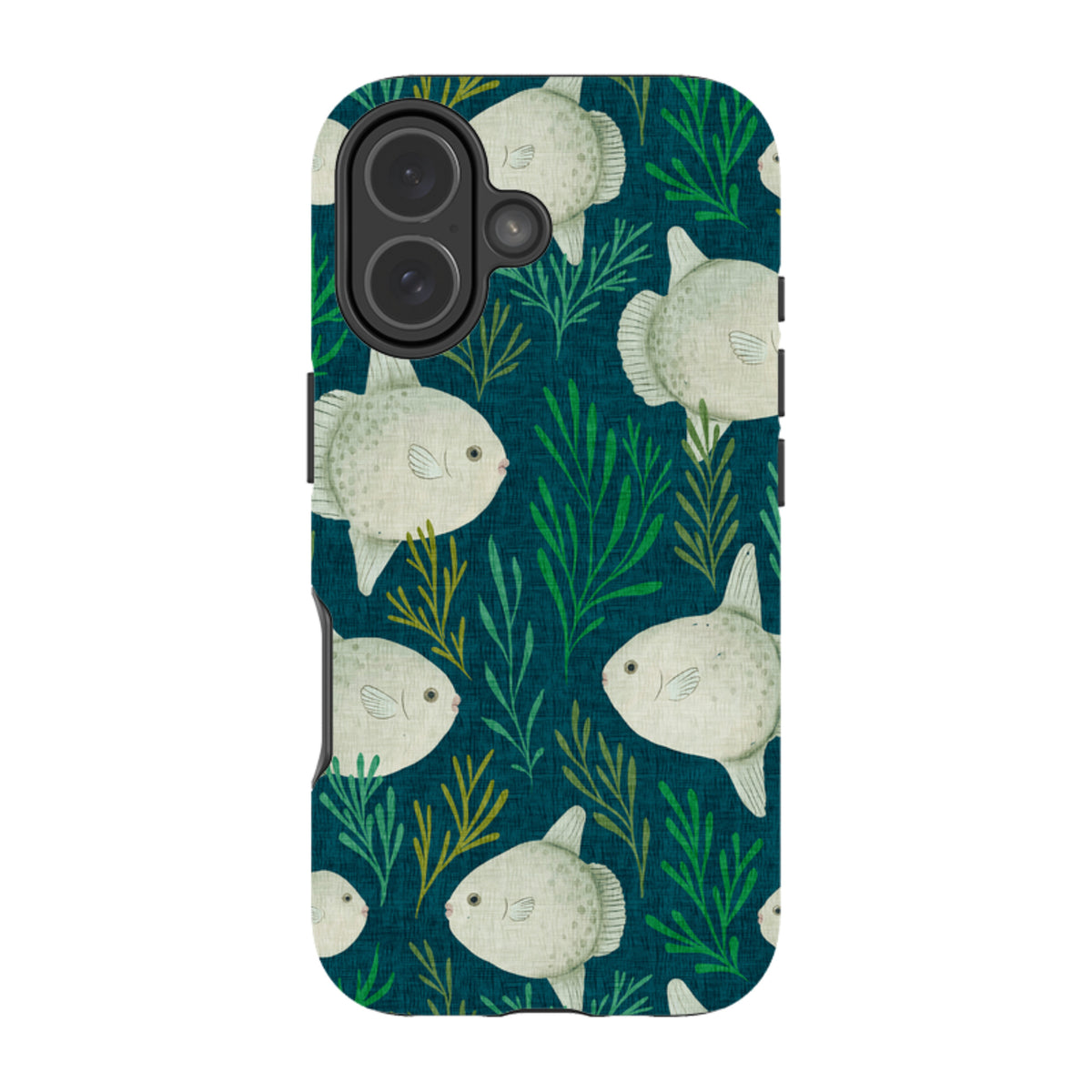 iPhone Tough Case - Sunfish blue By Katherine Quinn