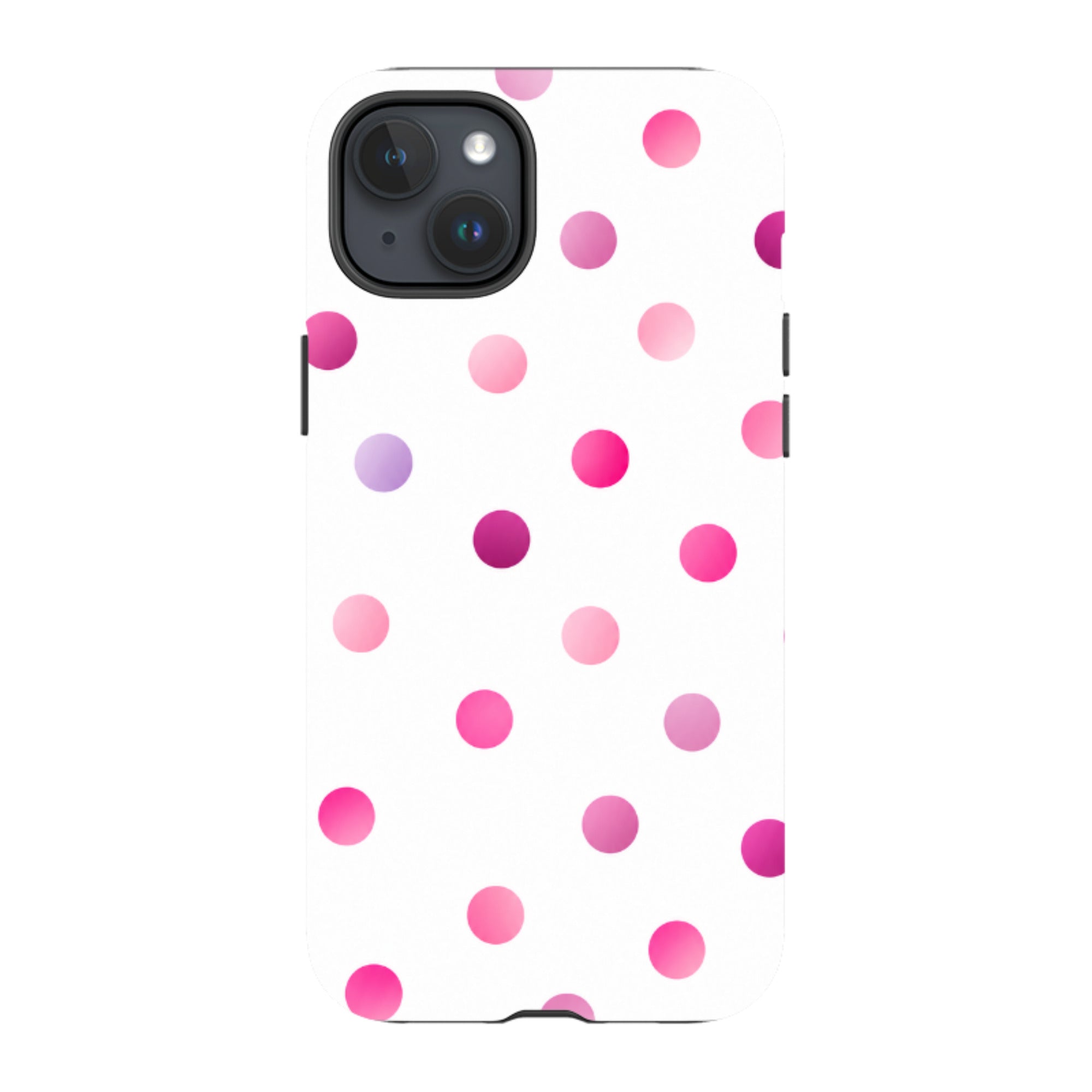 iPhone Tough Case - Pink Polka Dot