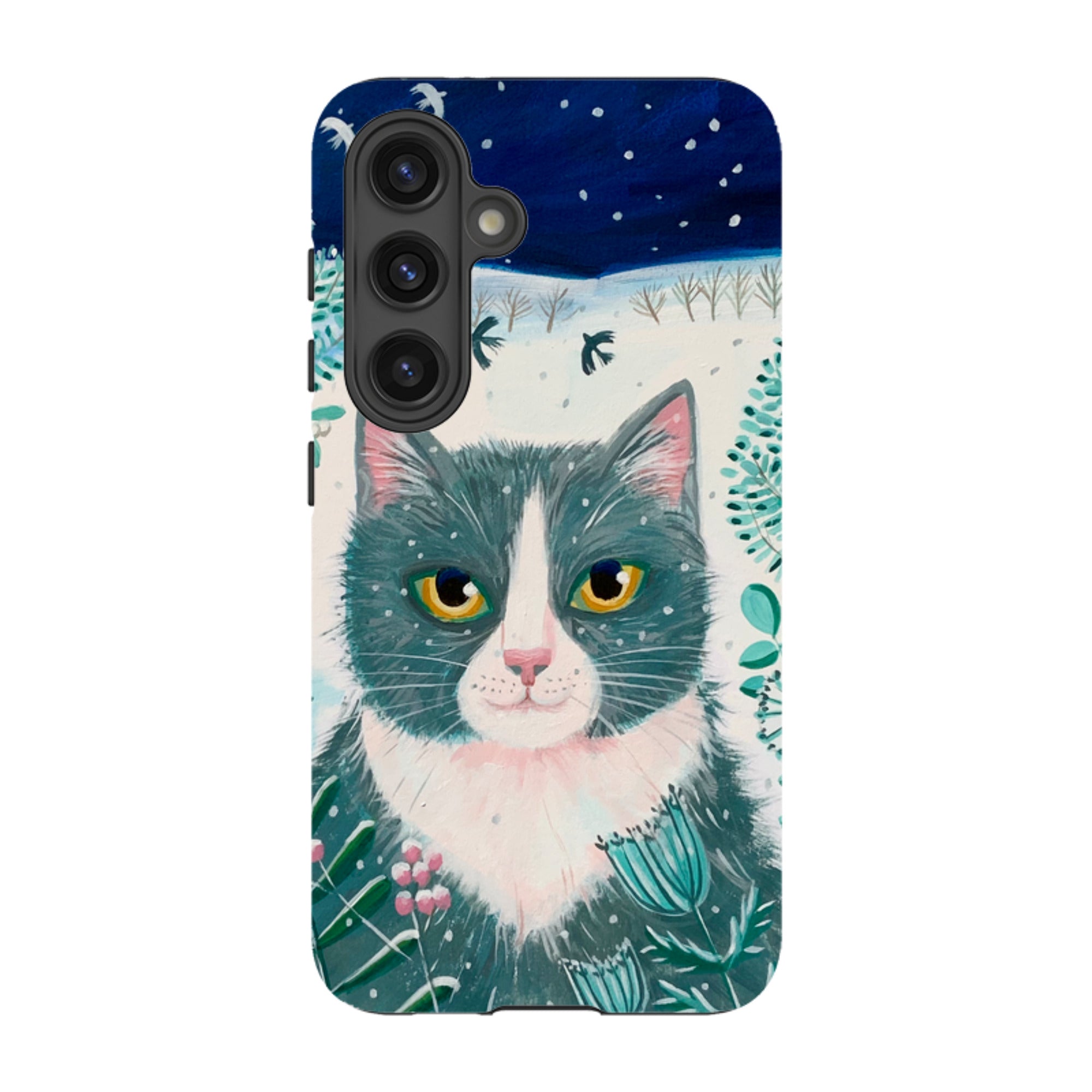 Samsung Tough Case - Xmas Cat By Mary Stubberfield
