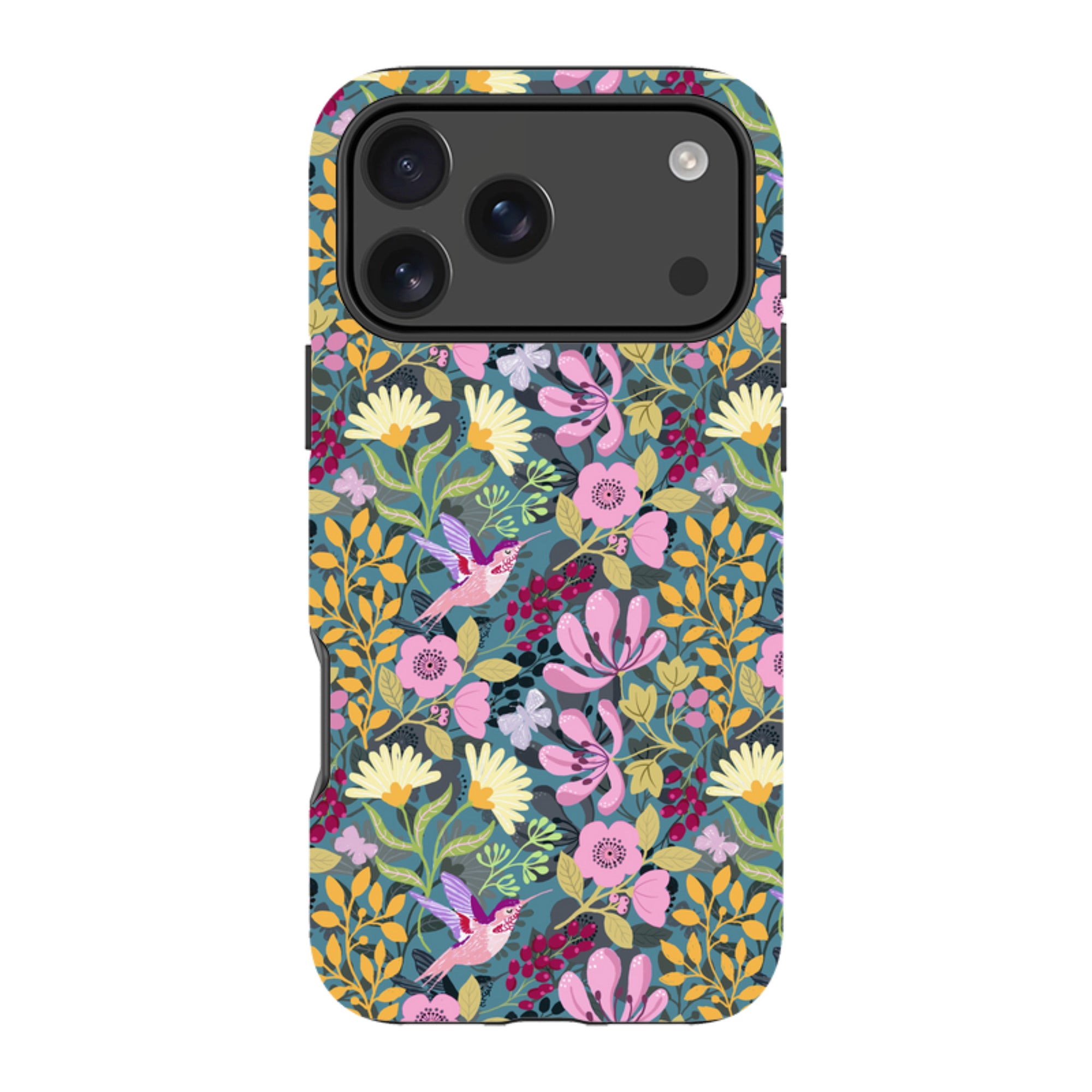 iPhone Tough Case - Hummingbird Pattern By Bex Parkin