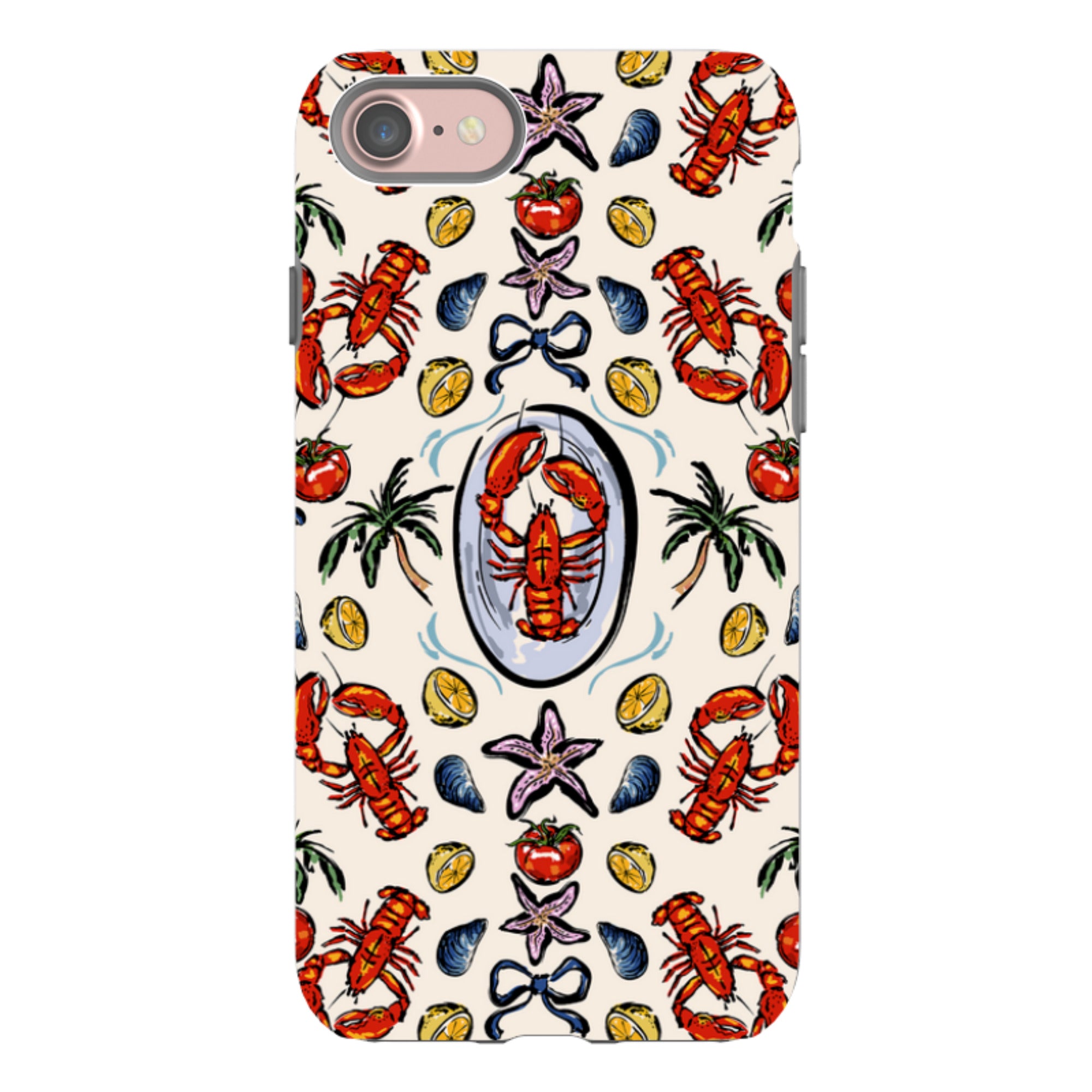 iPhone Case - Seafood and Palm Trees