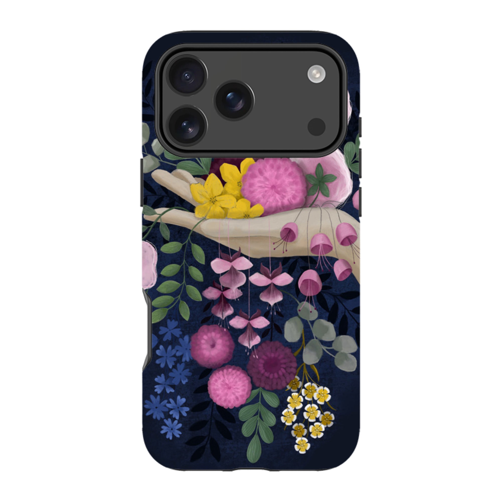 iPhone Tough Case - Flower Hand By Bex Parkin