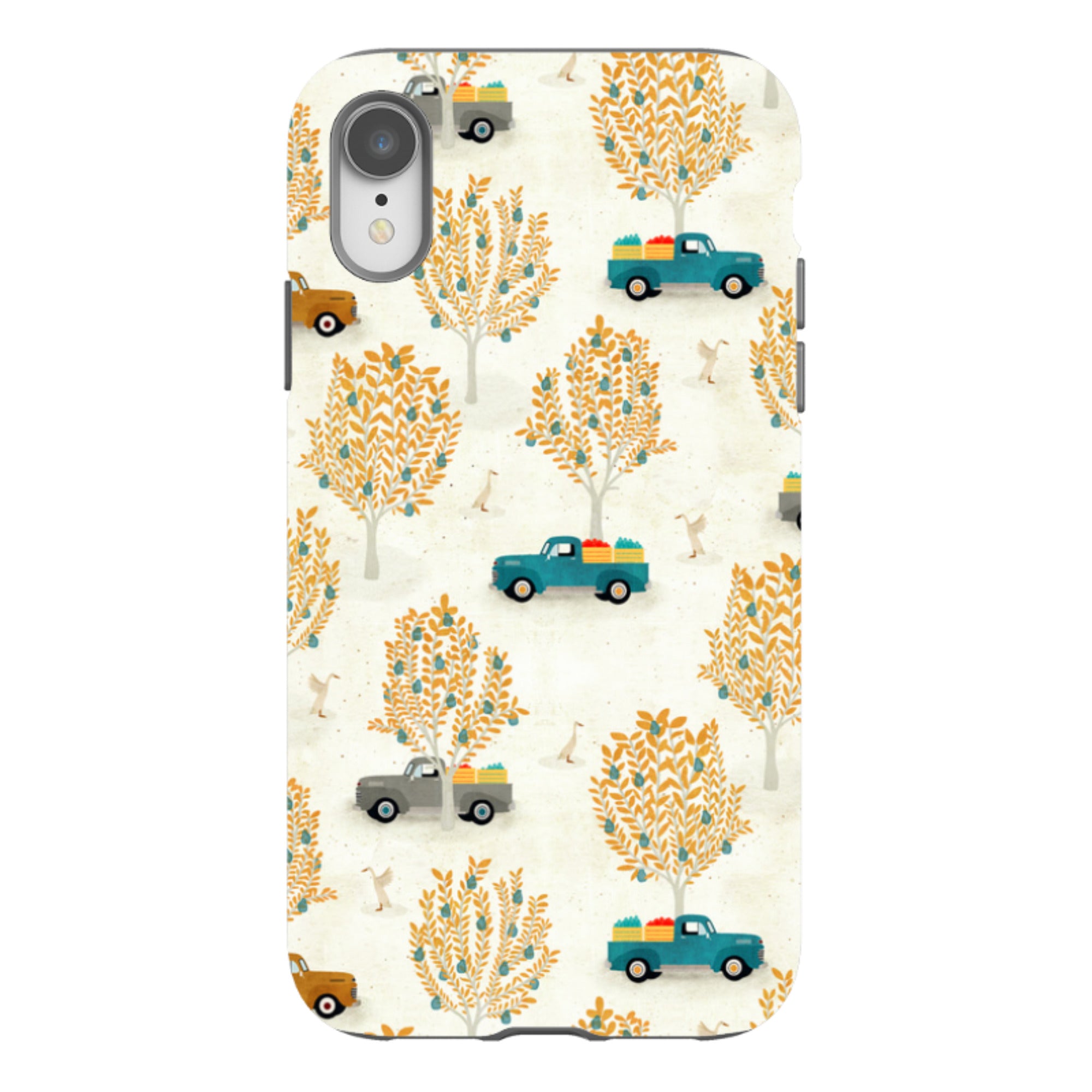 iPhone Tough Case - Pear Trees and Trucks By Katherine Quinn
