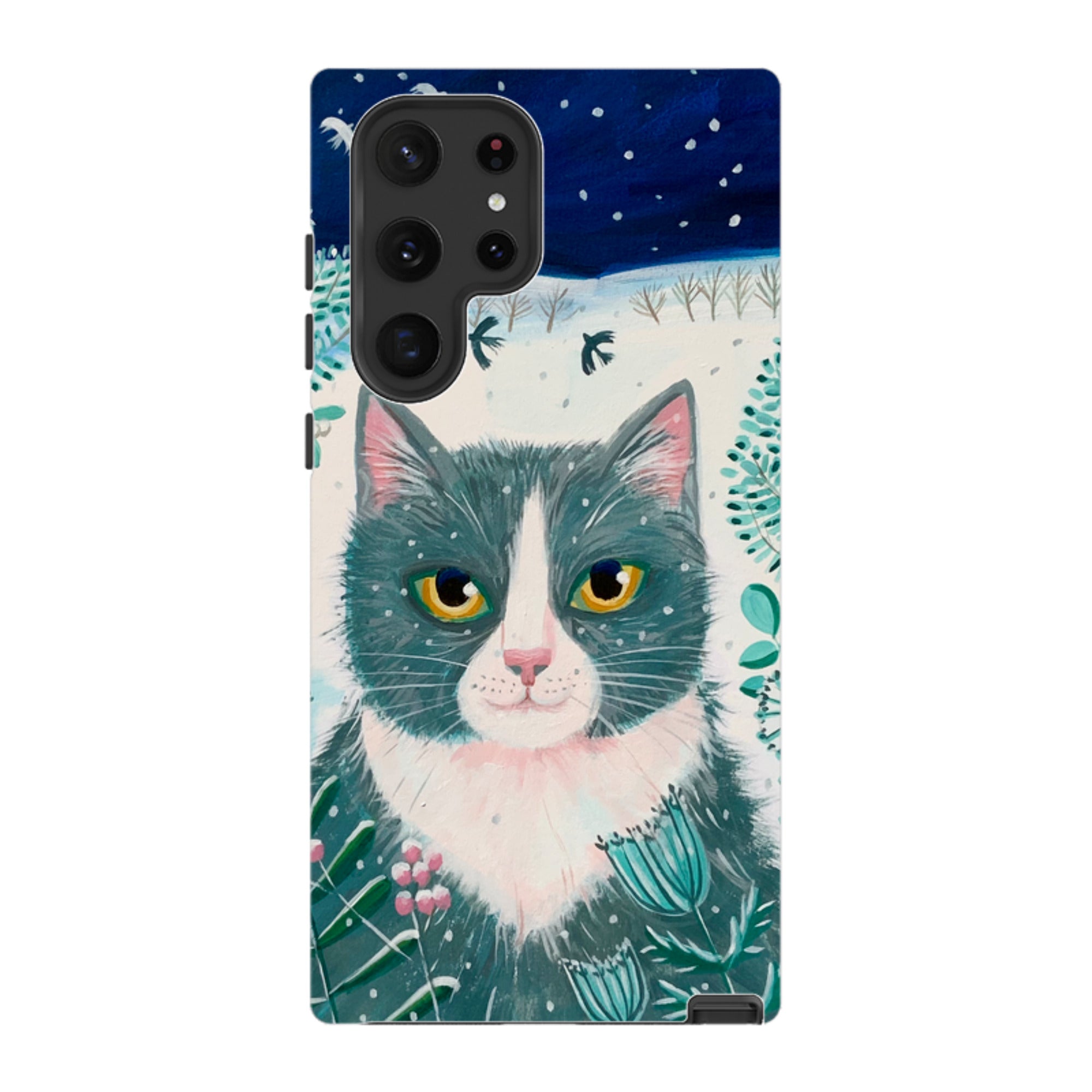 Samsung Tough Case - Xmas Cat By Mary Stubberfield