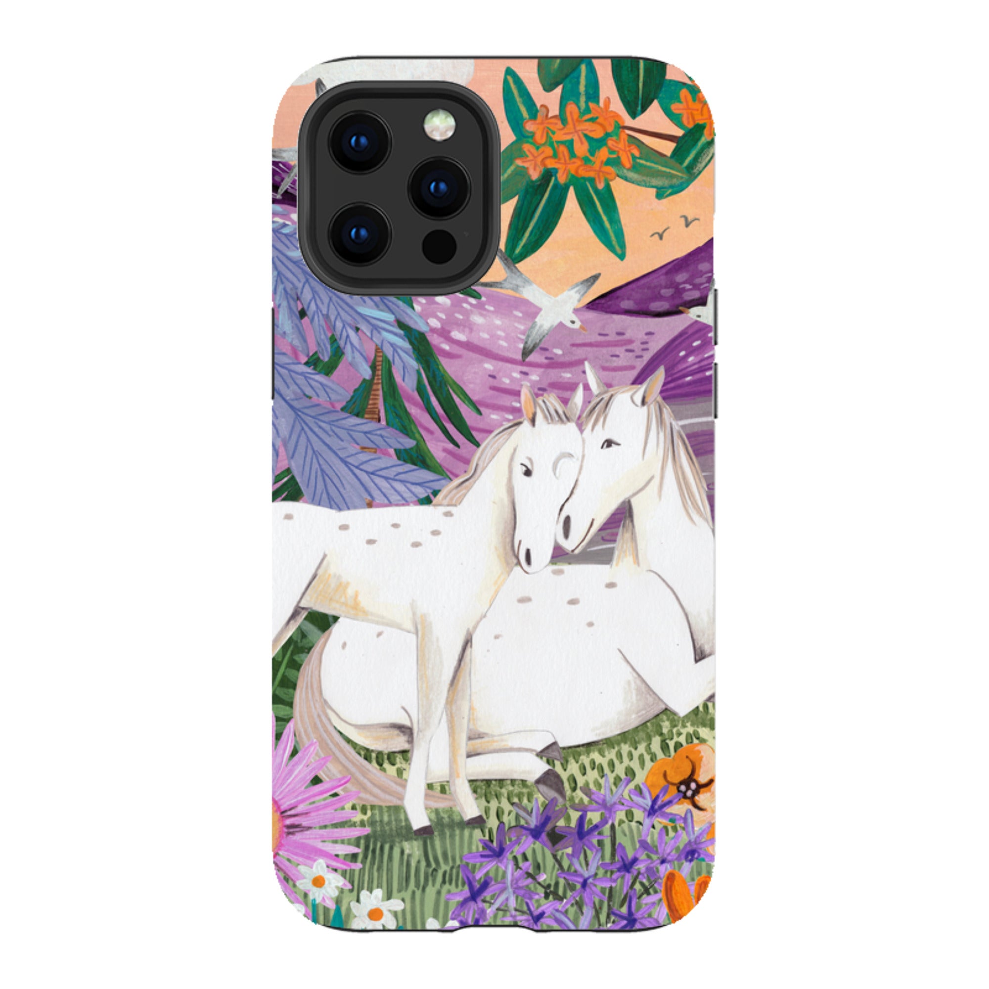 iPhone Tough Case - Horses By Caroline Bonne Muller