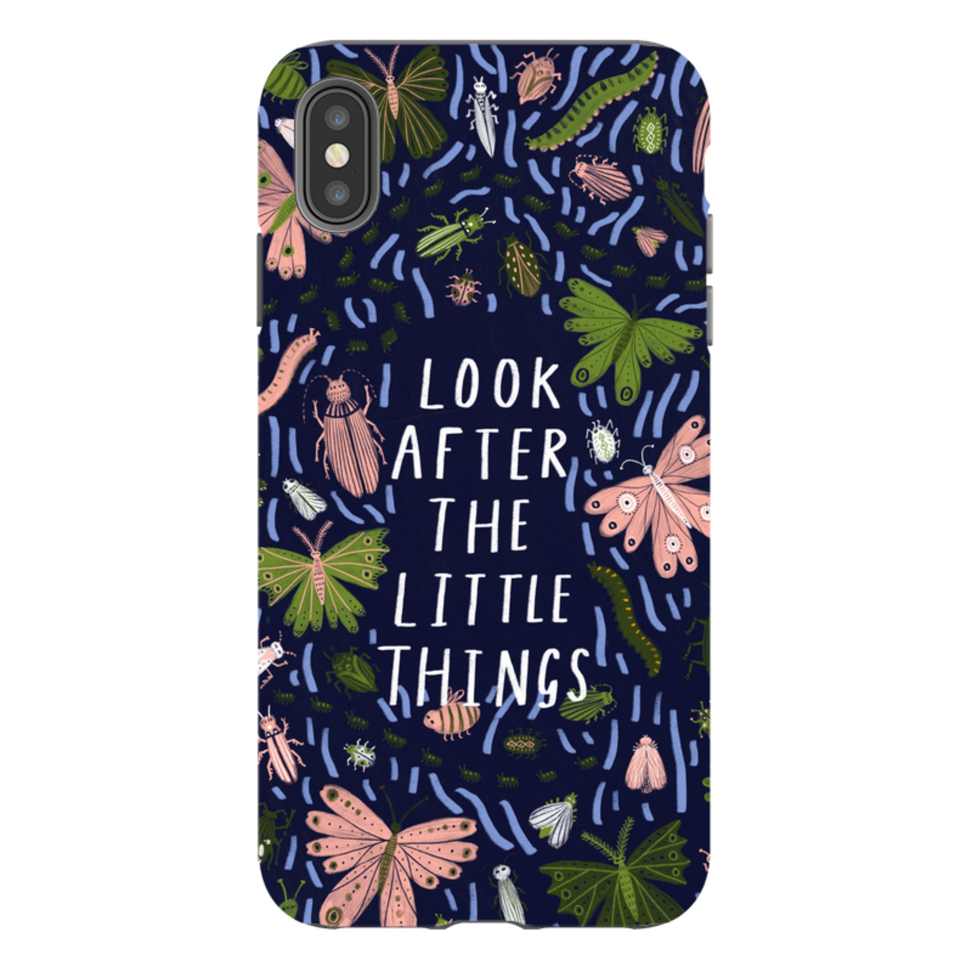iPhone Tough Case - Little Things Blue By Lee Foster Wilson