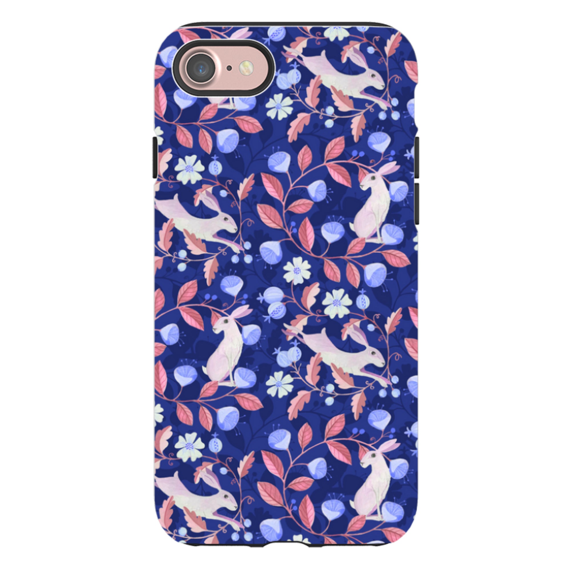 iPhone Tough Case - Hare Pattern By Bex Parkin