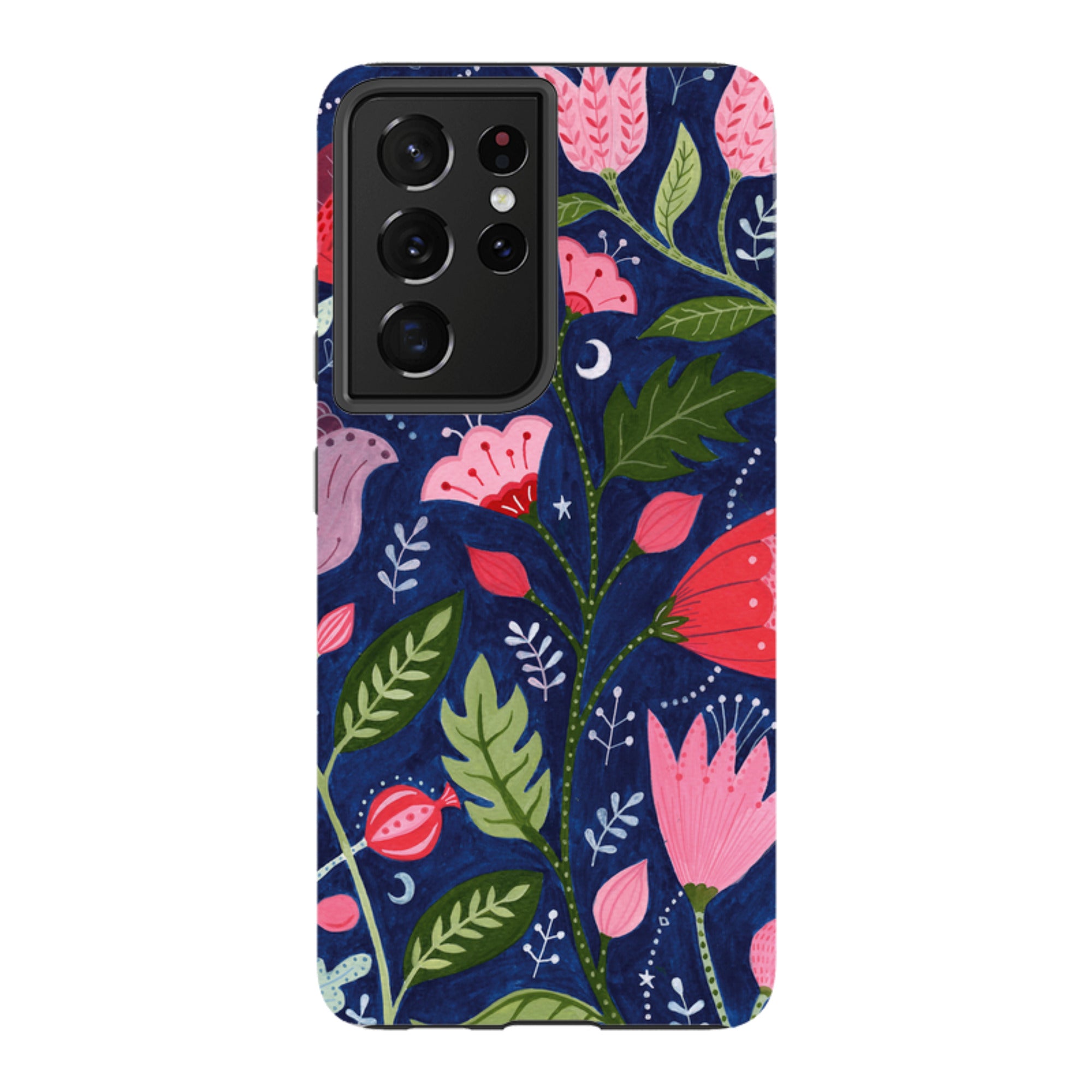 Samsung Tough Case - Flowers On Blue By Bex Parkin