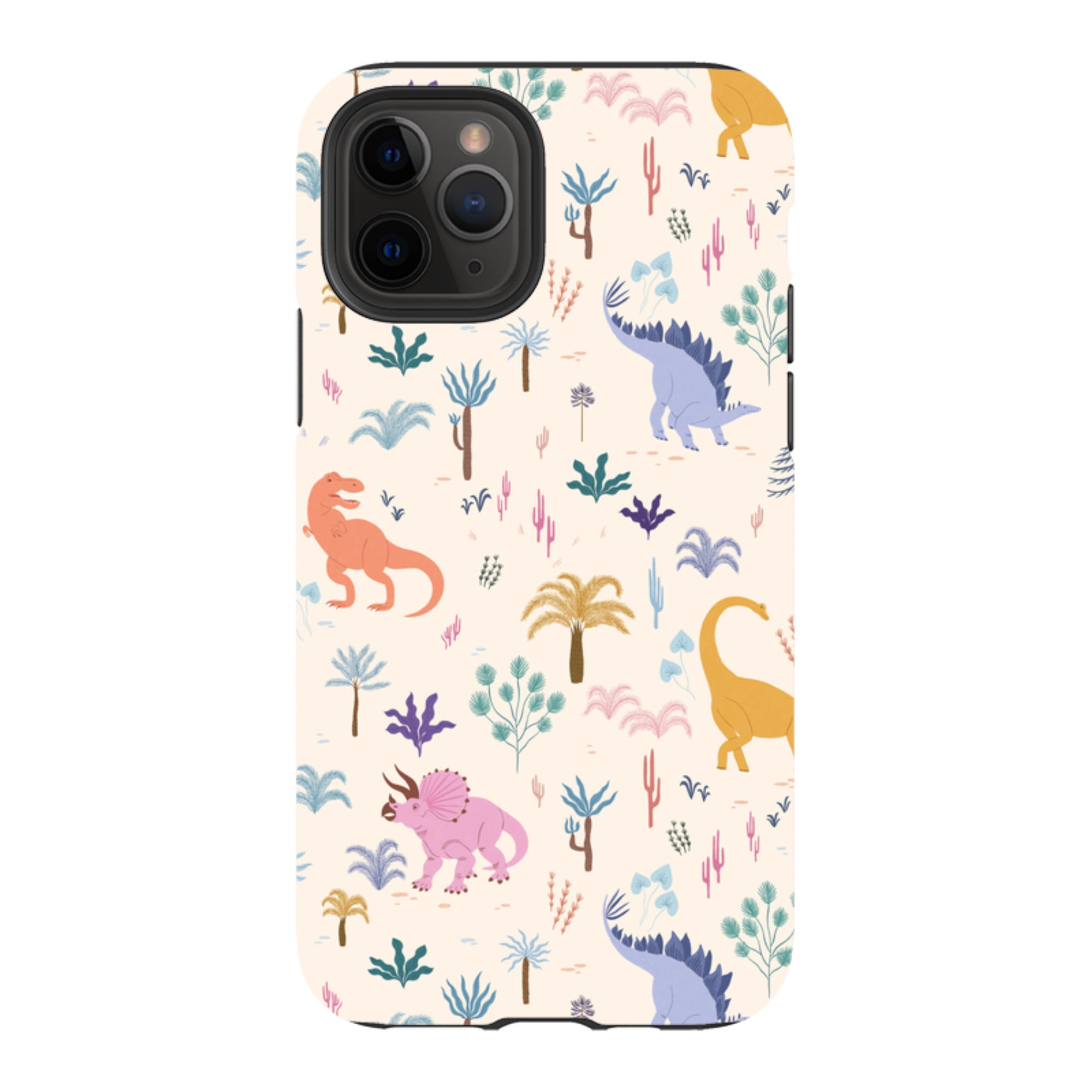 iPhone Tough Case - Dinosaur Pattern Light By Meghann Rader