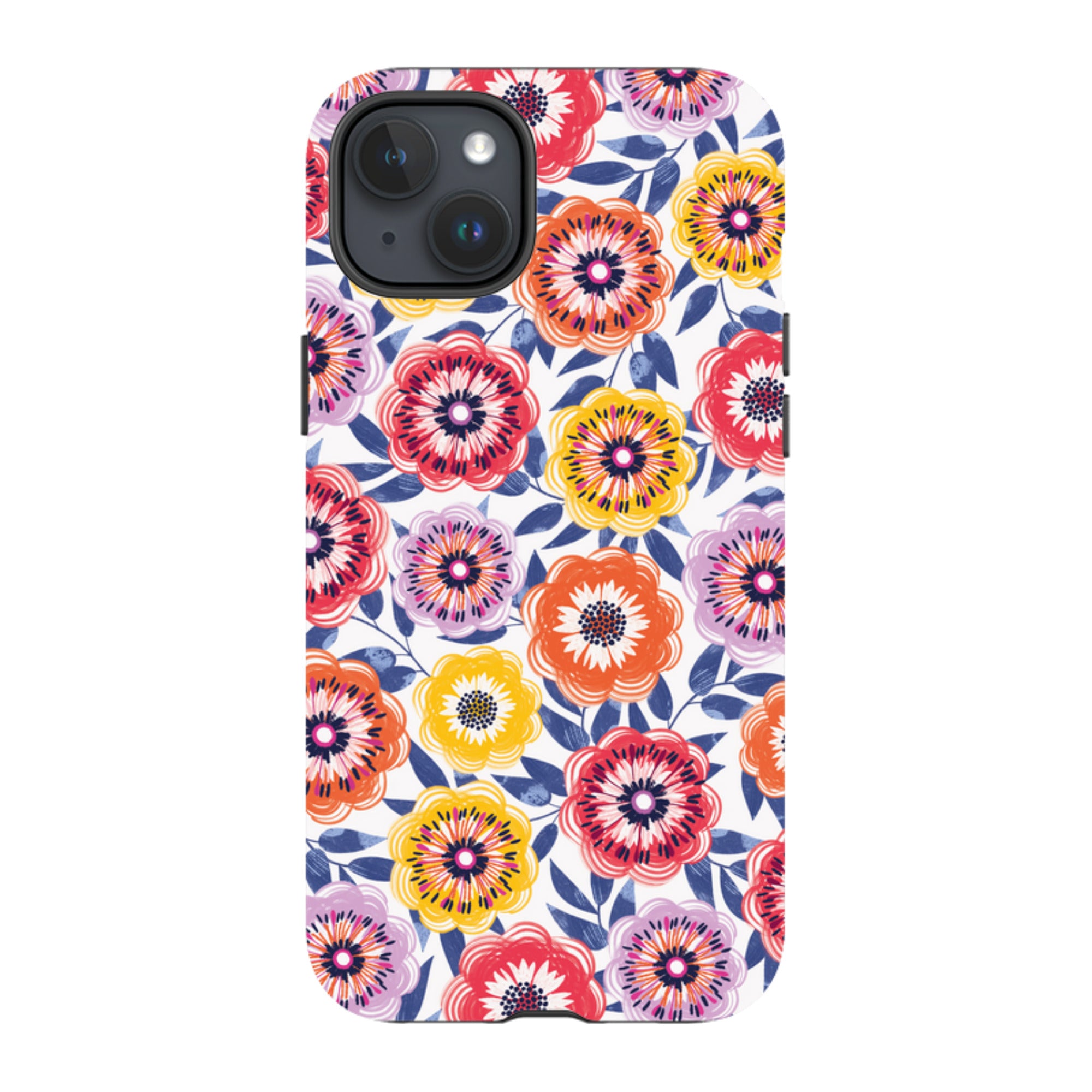 iPhone Tough Case - Bright Blooms I By Ali Brookes