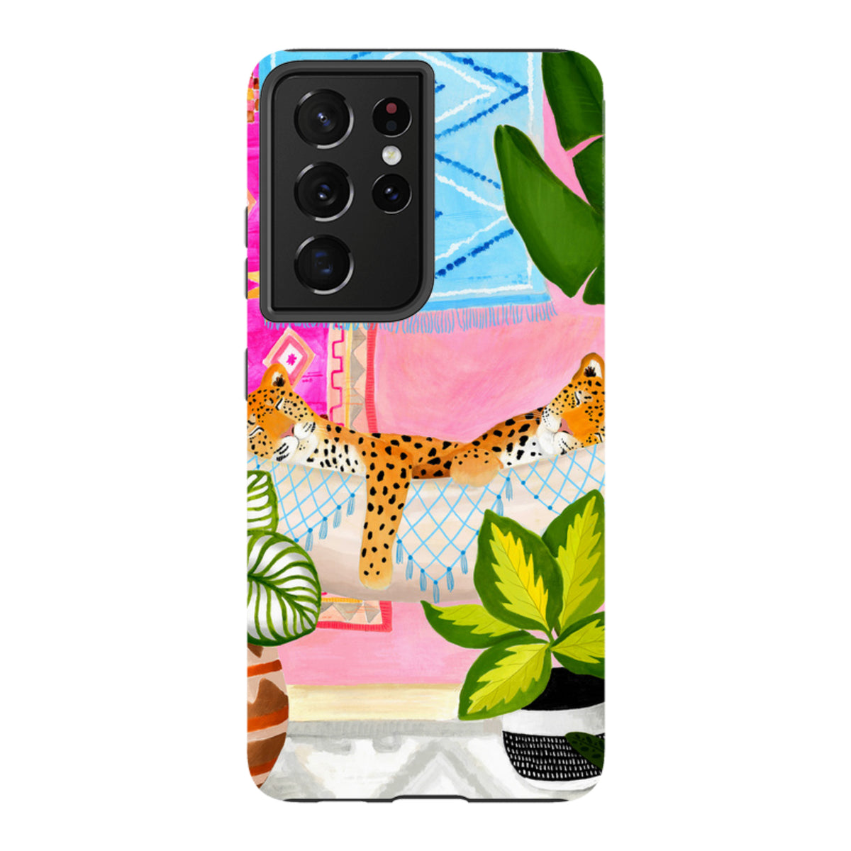 Samsung Tough Case - Leopards In Hammock By Bex Parkin