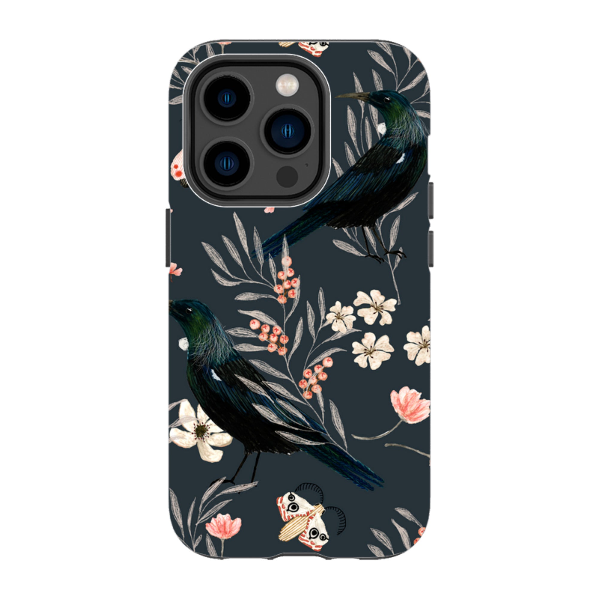 iPhone Tough Case - Moths And Tuis By Katherine Quinn