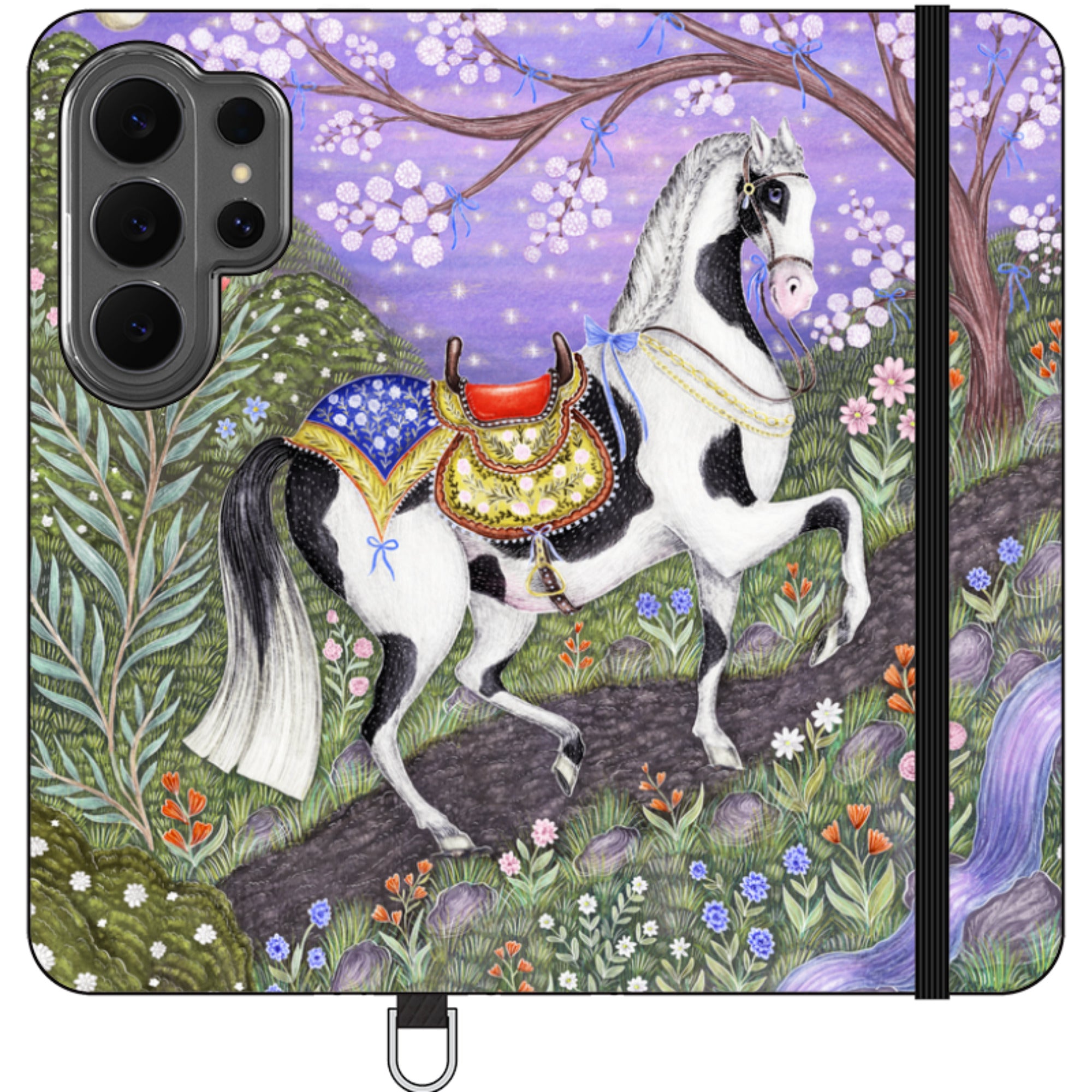 Sunset Steed Wallet Case By Catherine Rowe