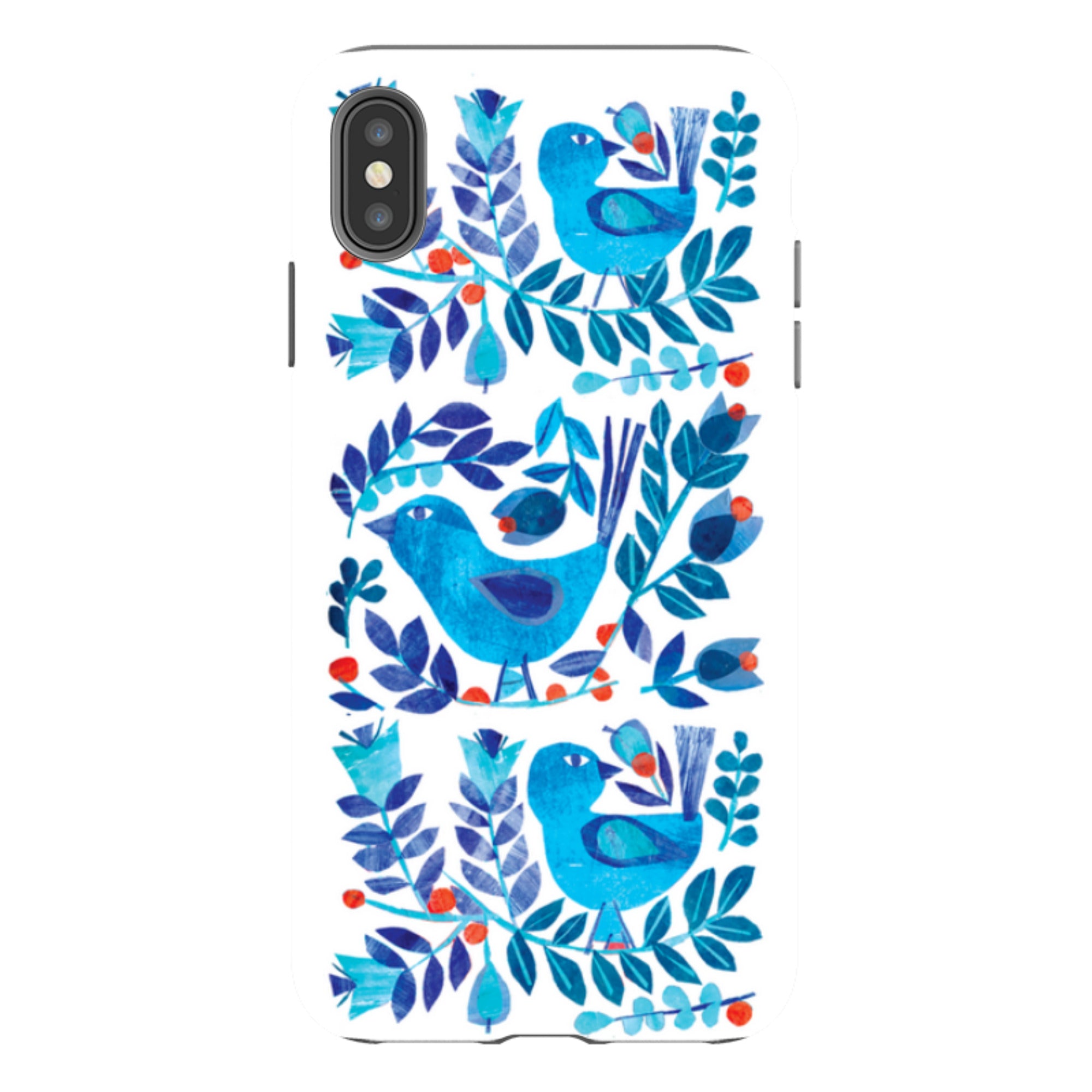 iPhone Tough Case - Scandi Birds By Tracey English