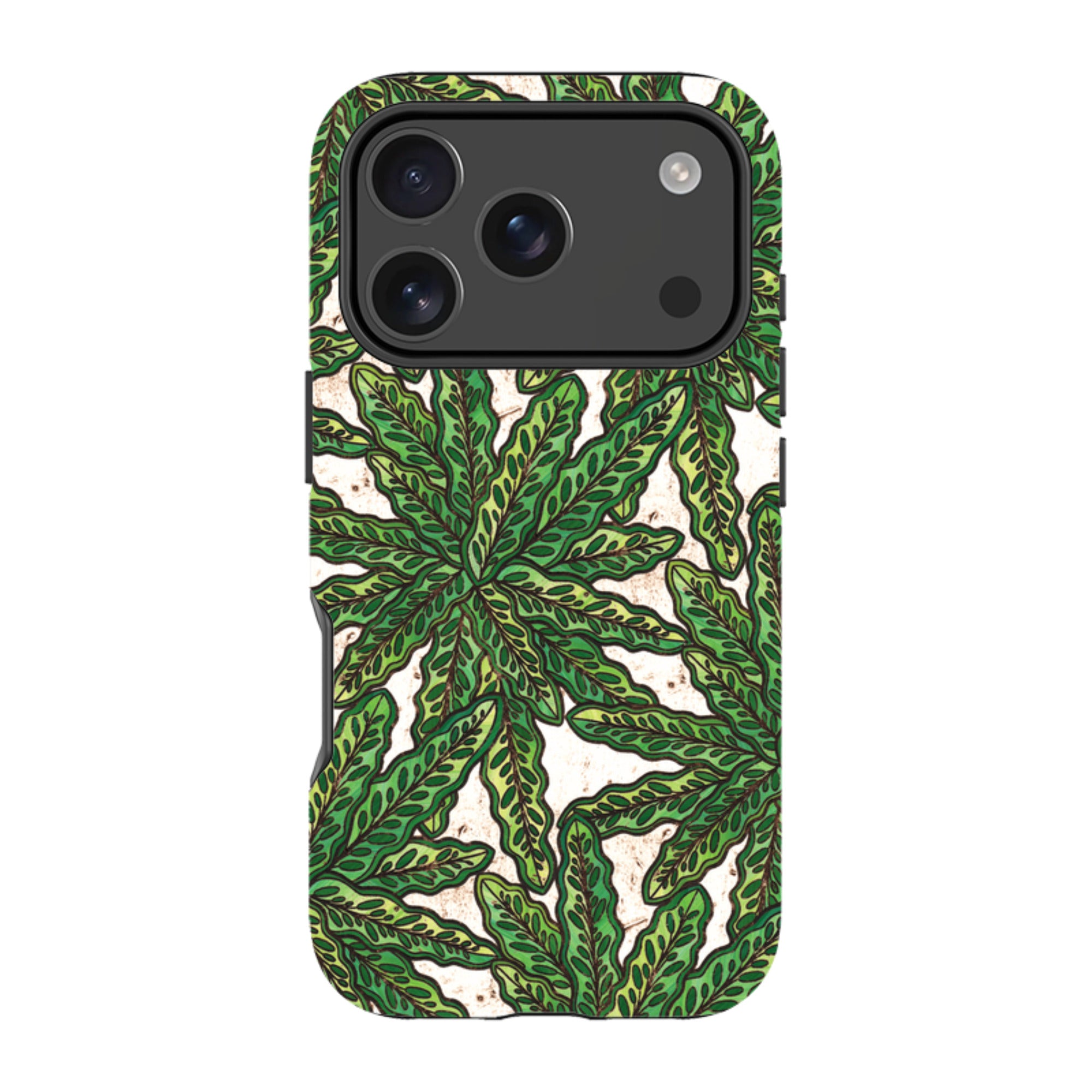 iPhone MagSafe Tough Case - Green Floral By Amelia Bowman
