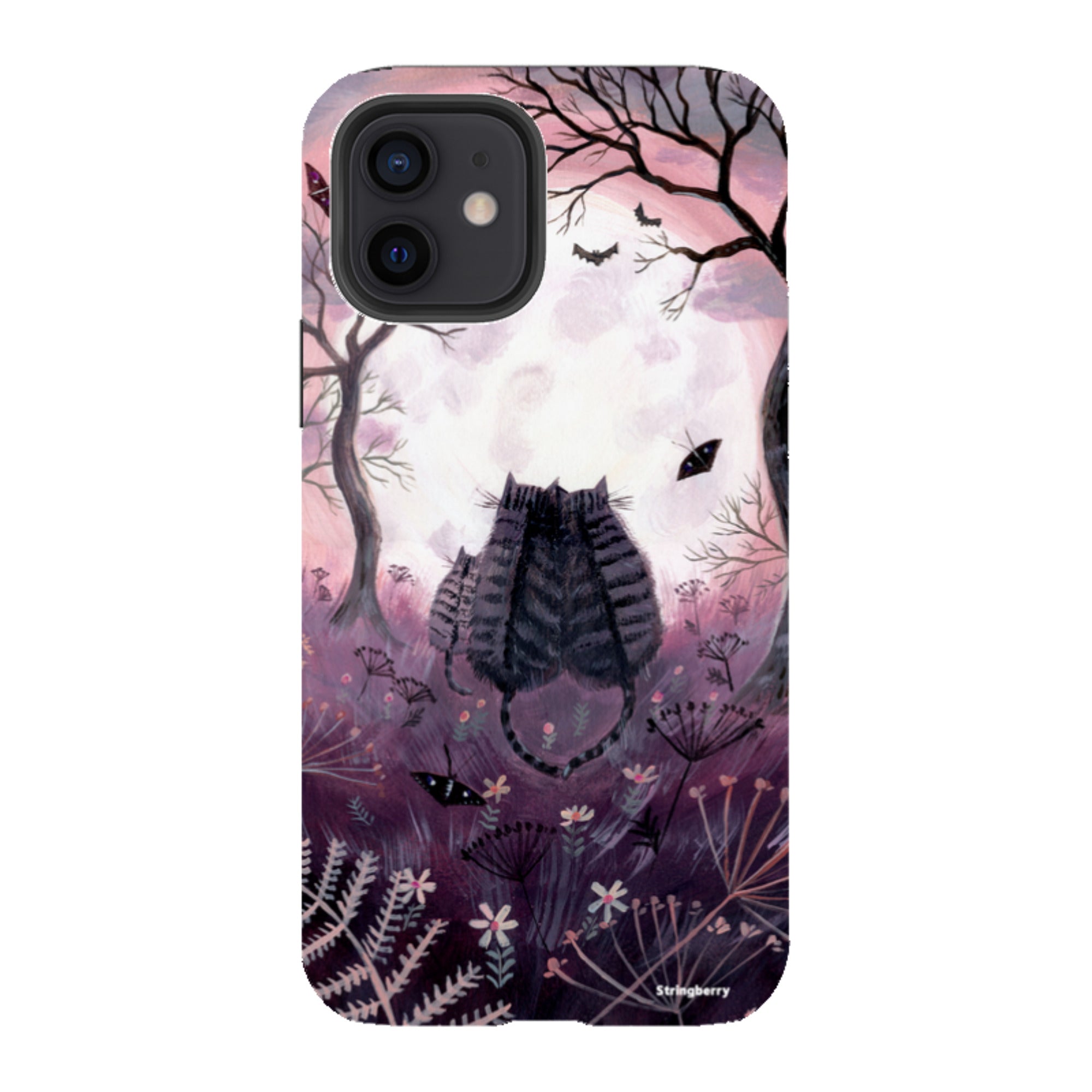iPhone Tough Case - Spooky Cats By Mary Stubberfield