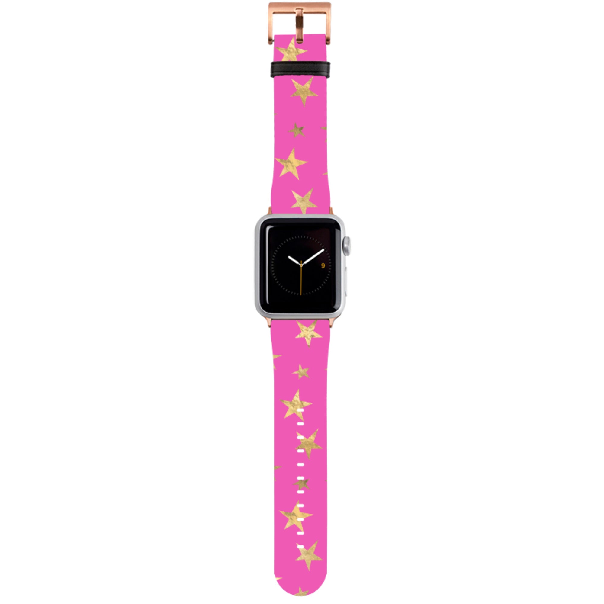 Pink and Gold Stars Apple Watch Strap