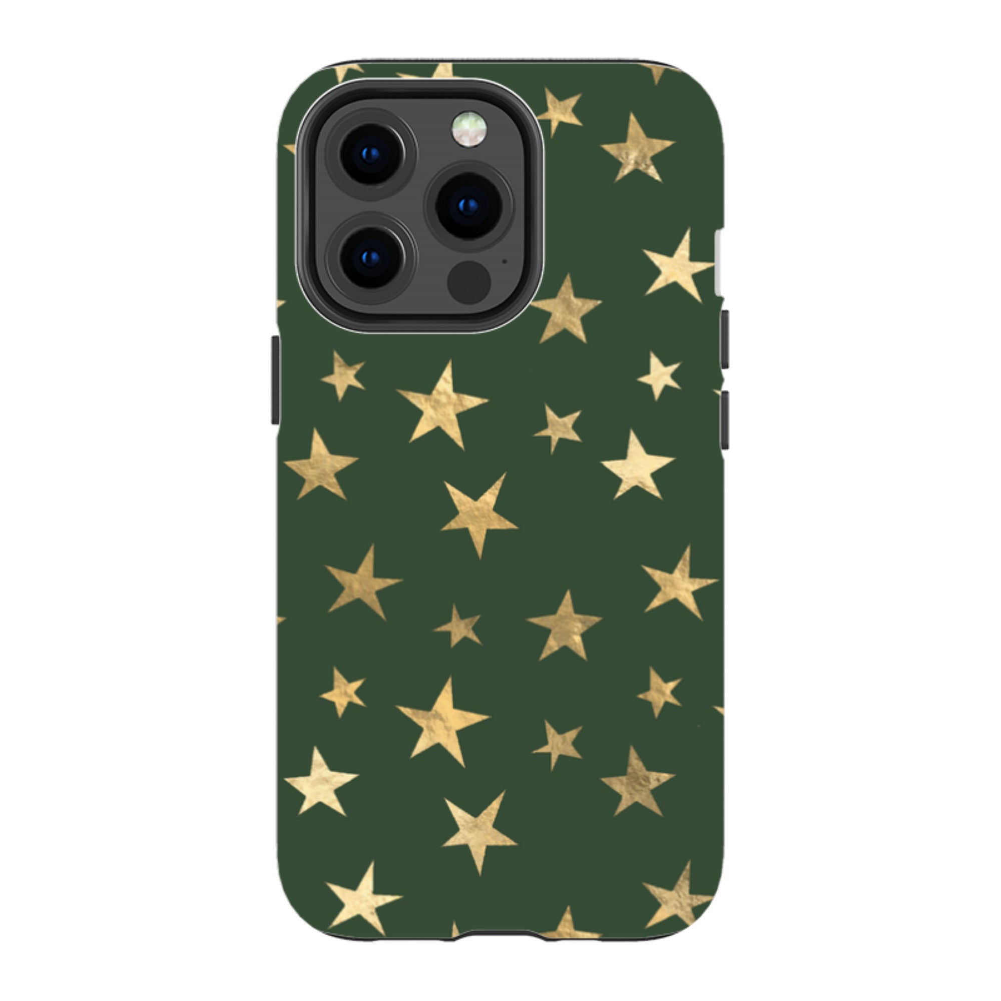 iPhone MagSafe Tough Case - Green and Gold Stars