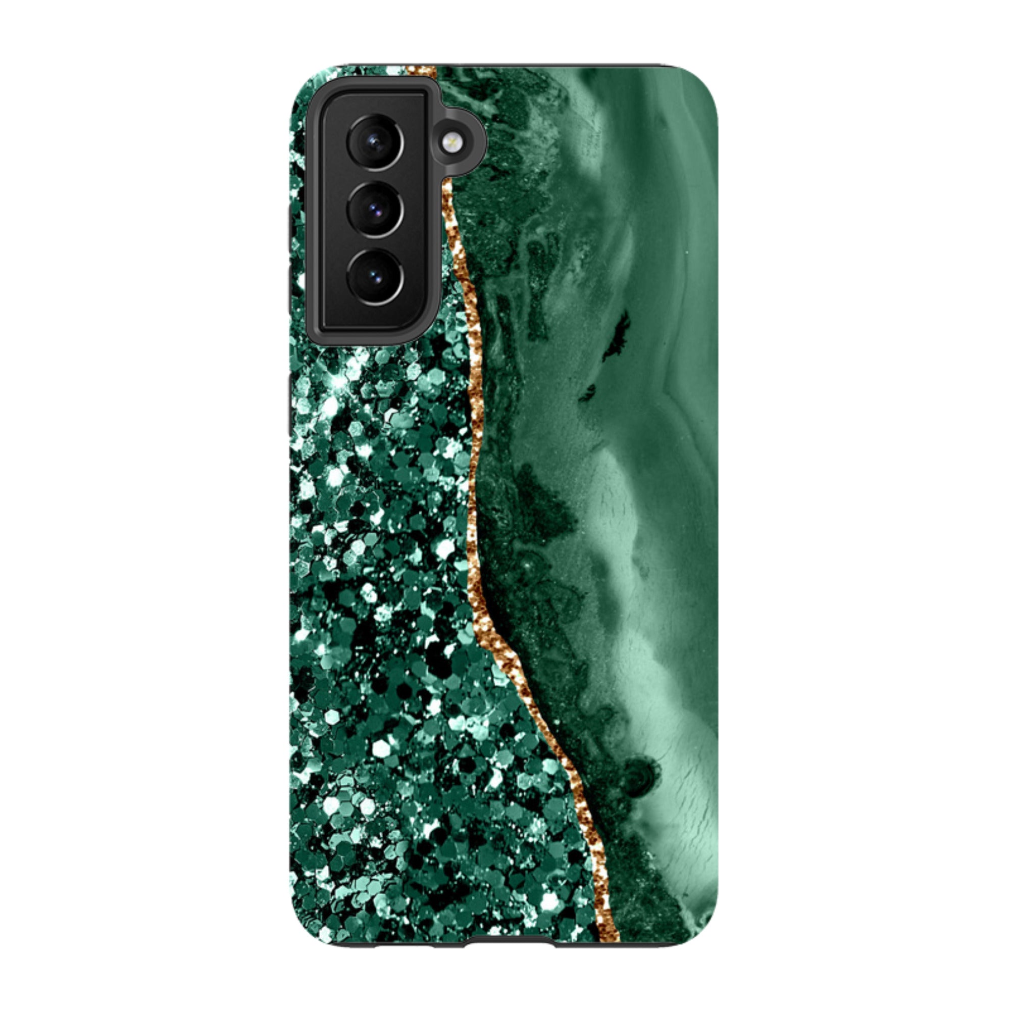 Samsung Tough Case - Green Shade (case does not glitter)
