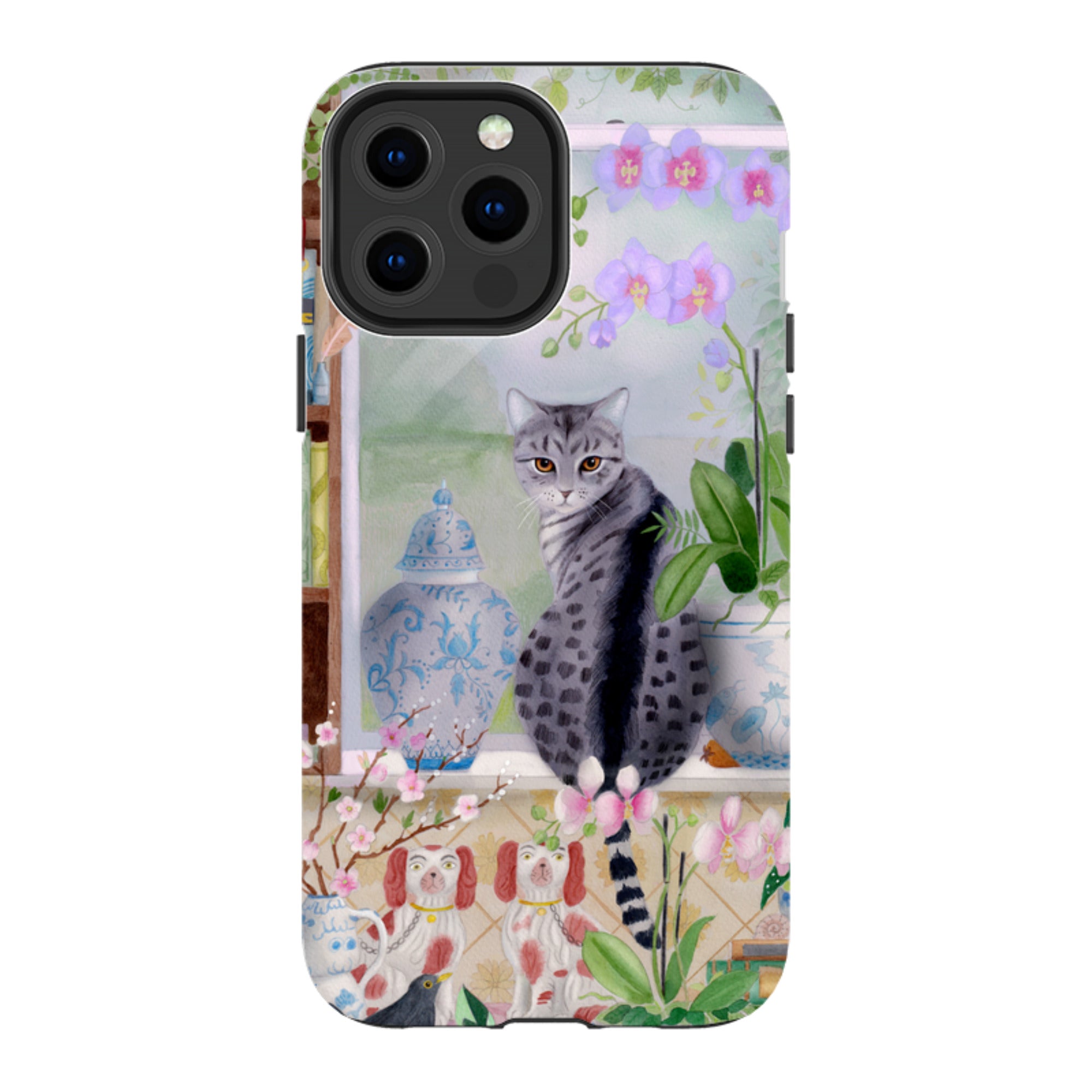 iPhone Tough Case - Cat In Window By Bex Parkin