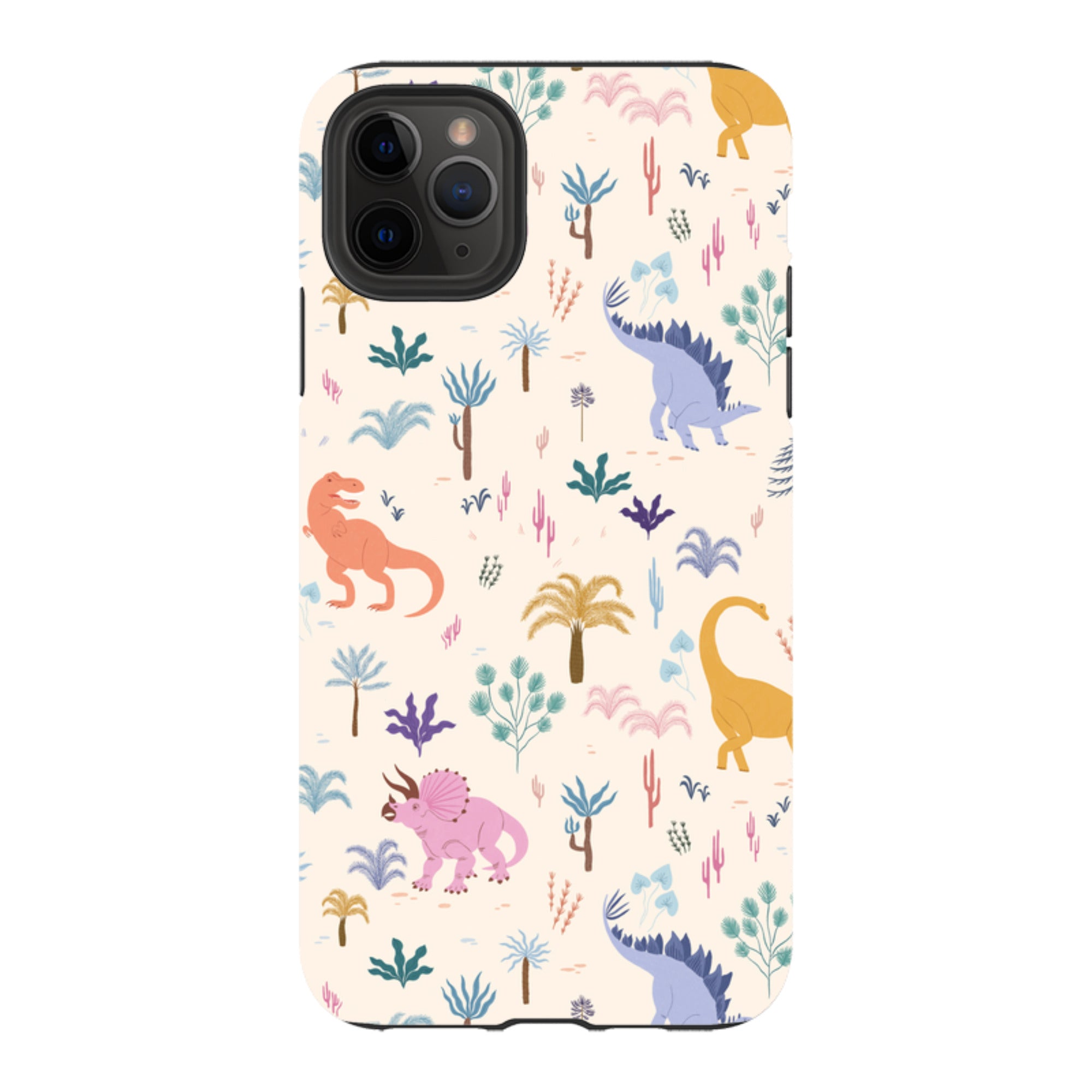 iPhone Tough Case - Dinosaur Pattern Light By Meghann Rader