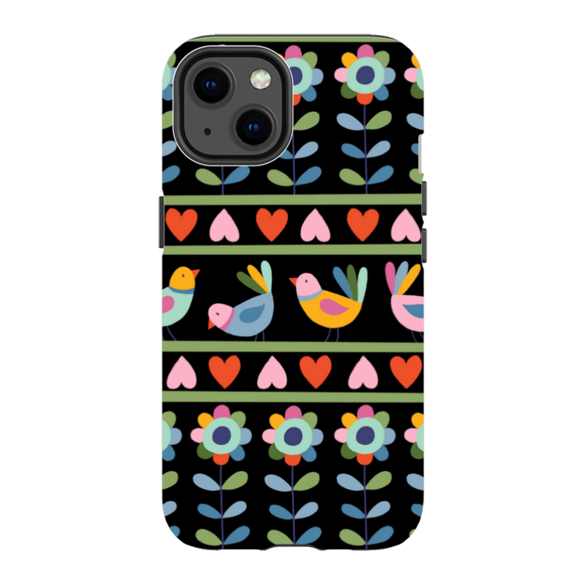 iPhone Tough Case - Folky Birds II By Suzy Taylor