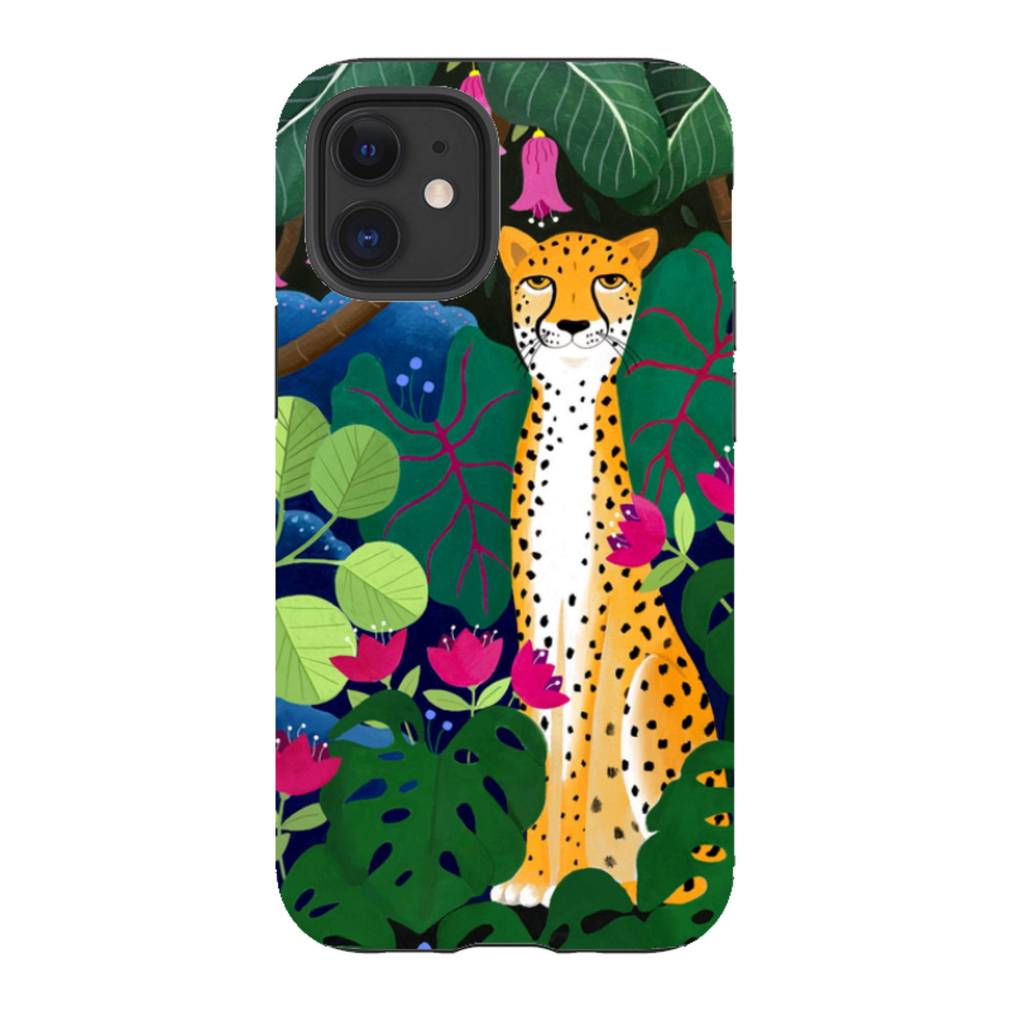 iPhone Tough Case - Cheetah And Monstera By Bex Parkin