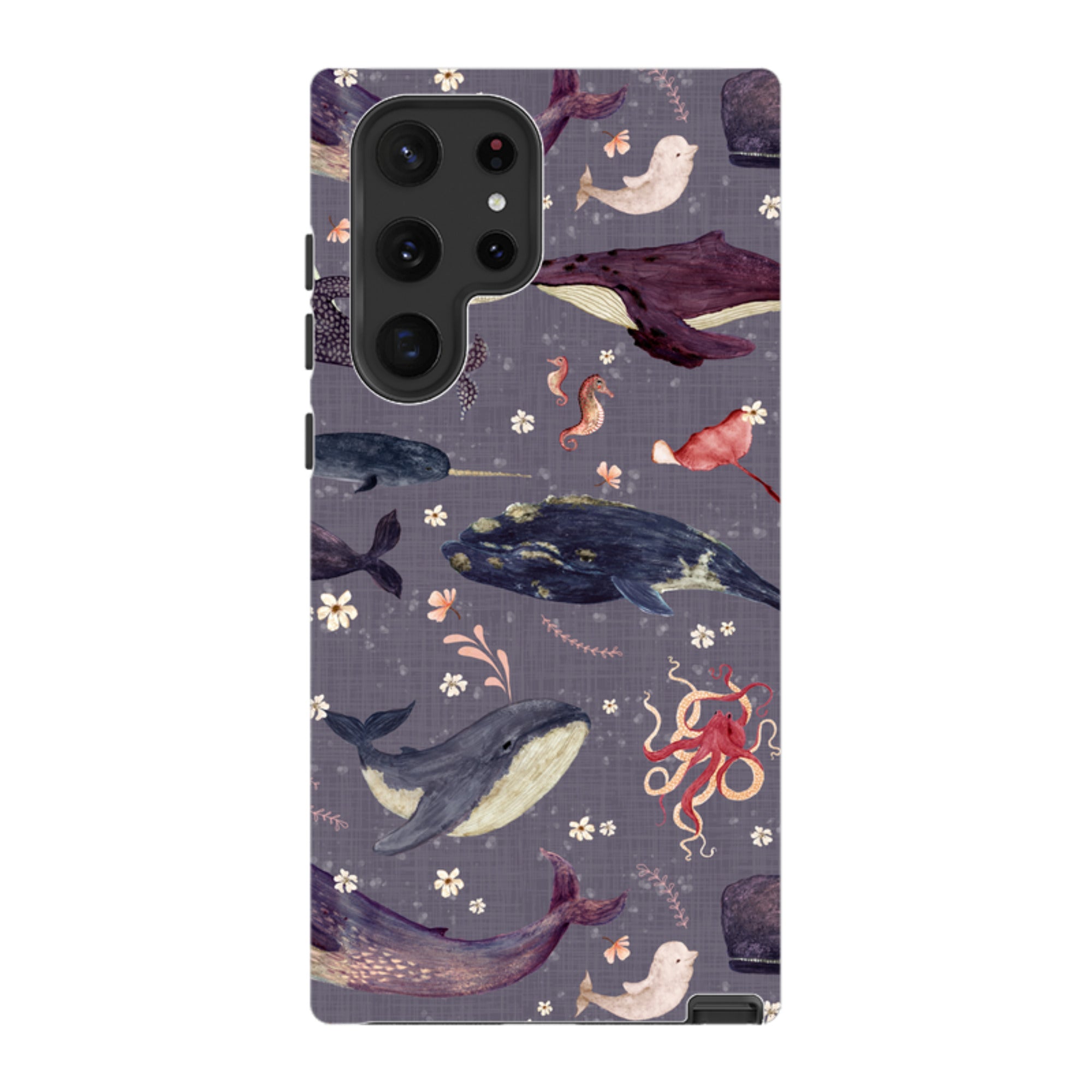 Samsung Tough Case - Whale Song Lavender By Katherine Quinn